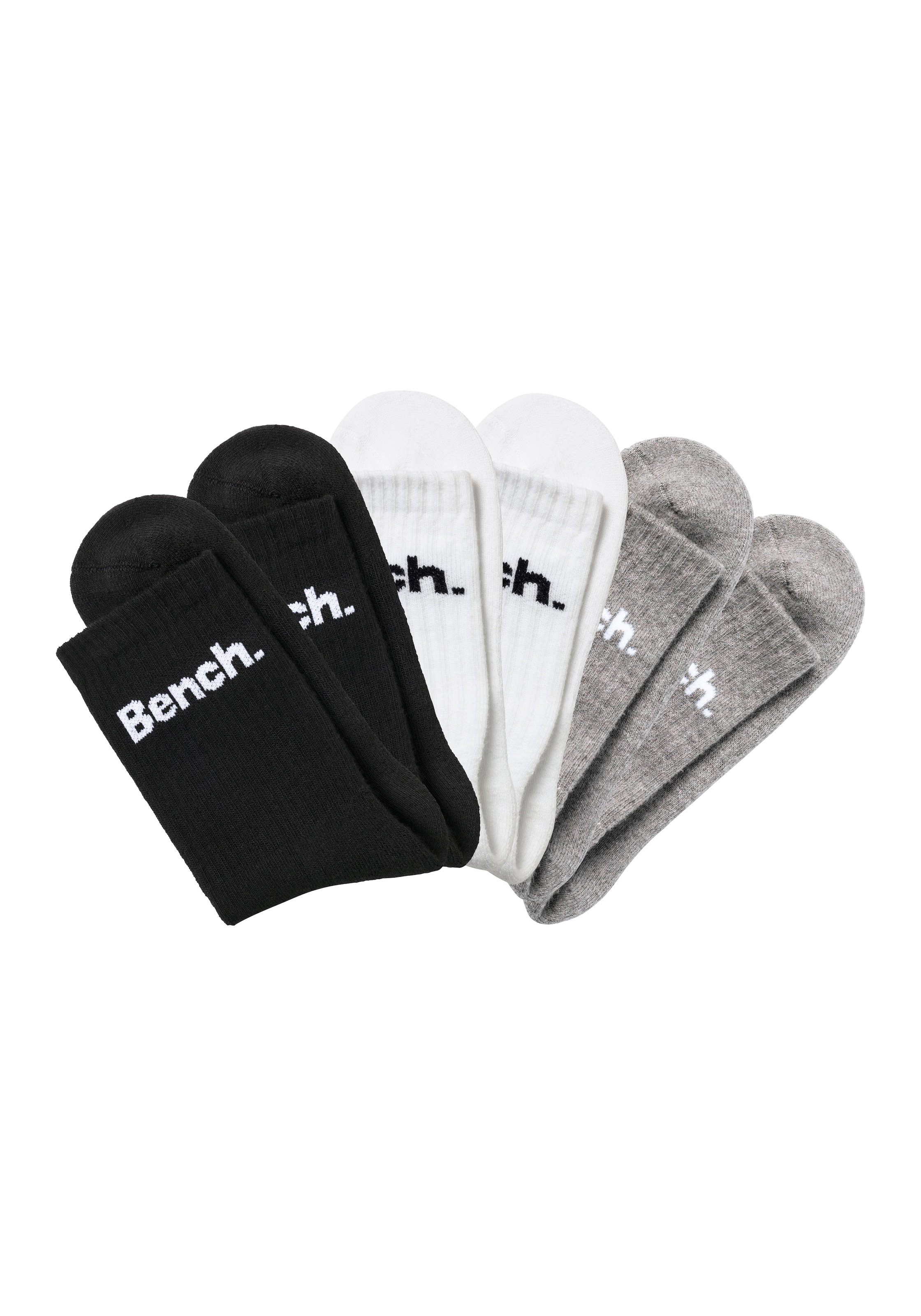 Bench. Tennissocken, (Packung, 6 Paar), mit Fuß Polsterung