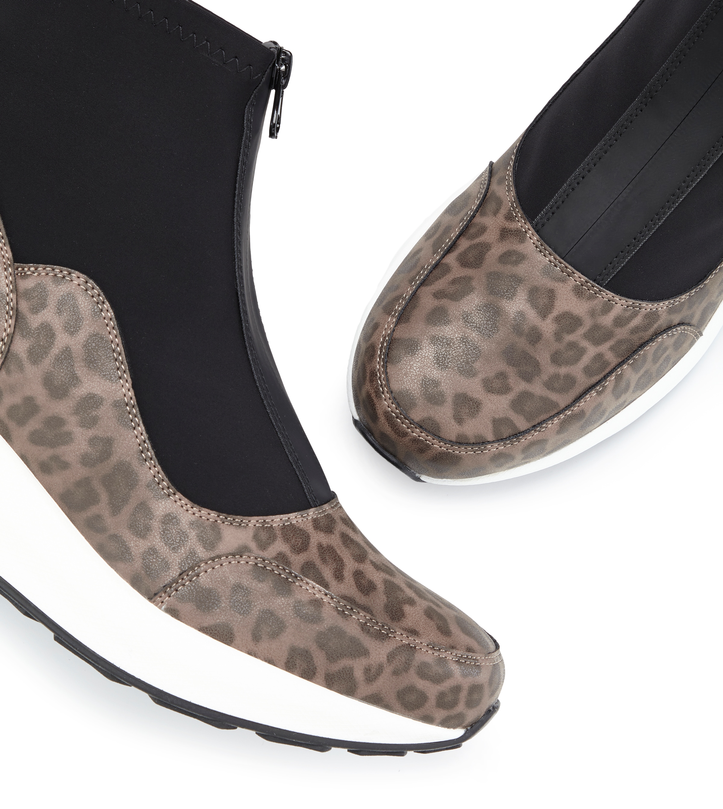 LASCANA Stiefelette »Sneaker, Keilstiefelette, Freizeitschuh«  NEU mit innenliegendem Keilabsatz und Frontreißverschluss VEGAN