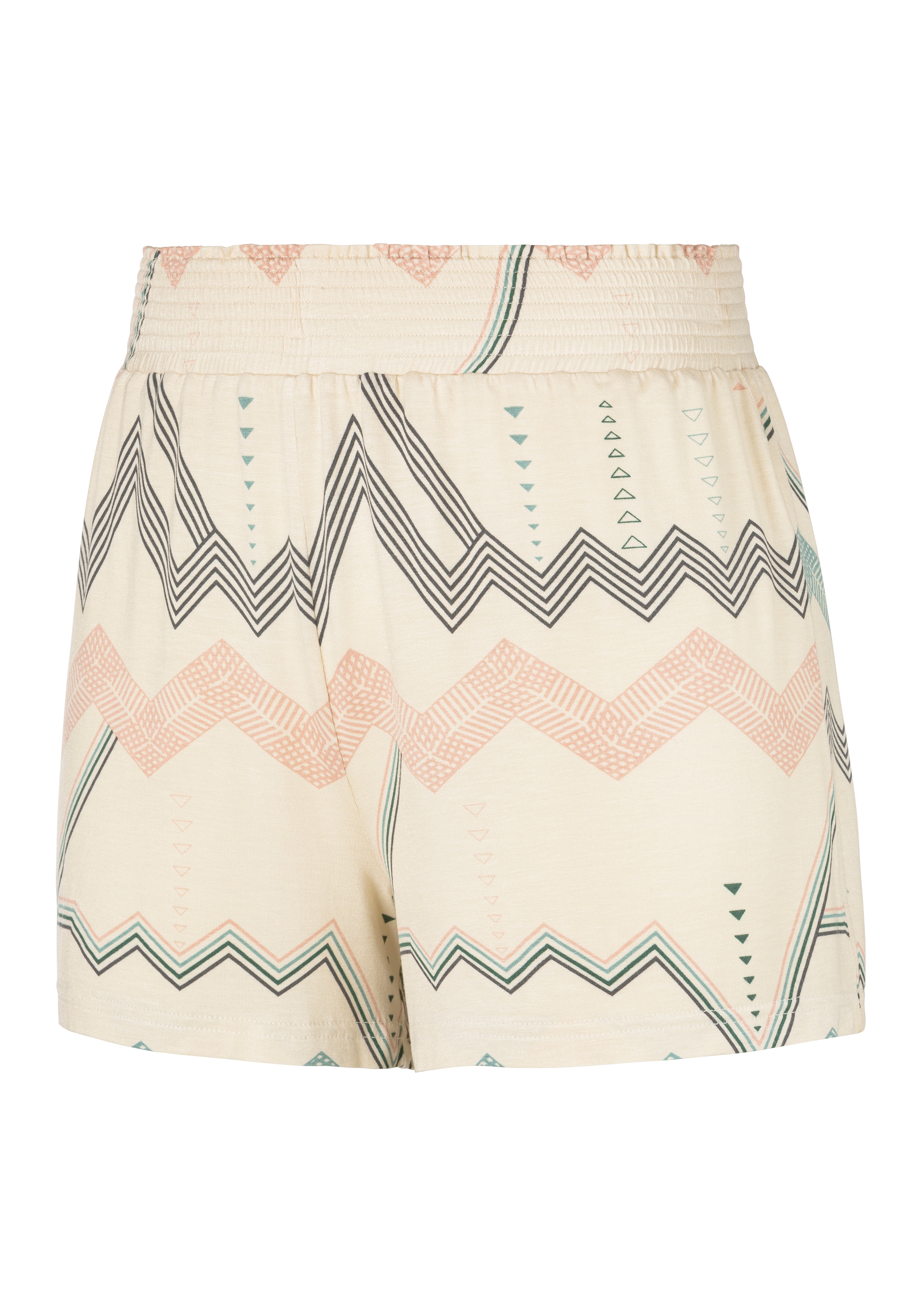 LASCANA Pyjamashorts, mit grafischem Zick-Zack Muster