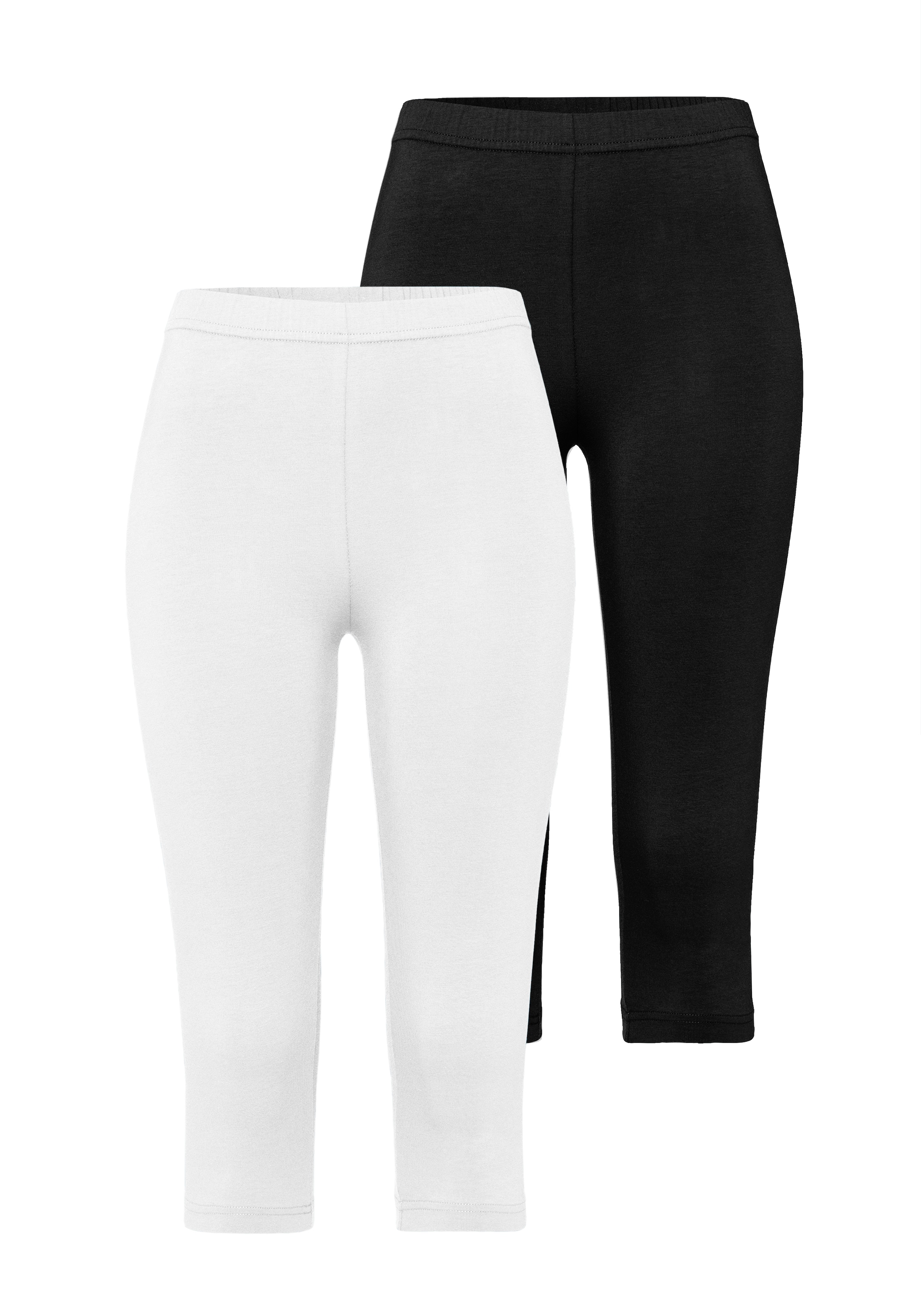 Vivance active Caprileggings, (2er-Pack), mit Gummibund, Loungewear