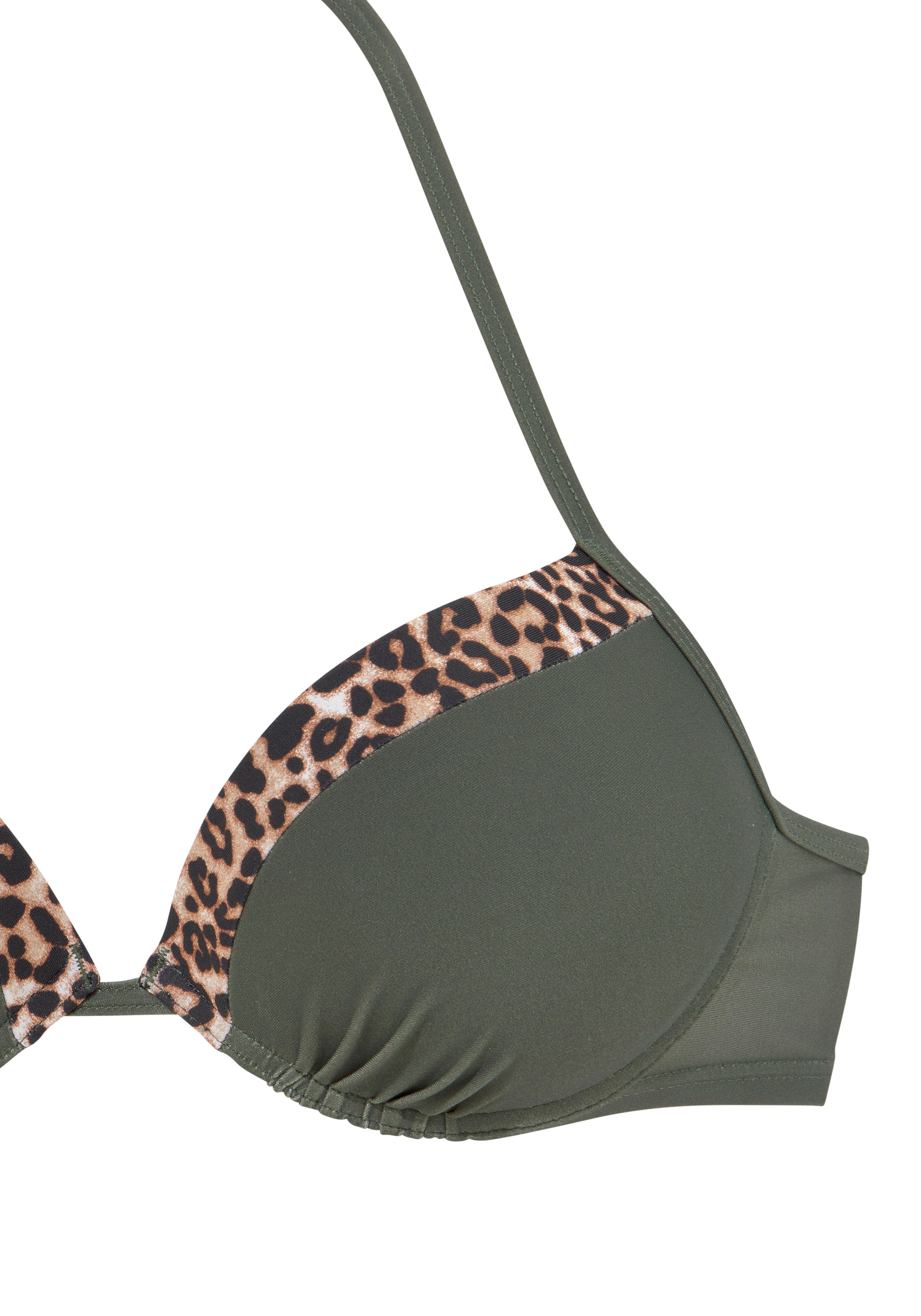 LASCANA Push-Up-Bikini-Top »Adelin«, mit bedruckten Einsätzen