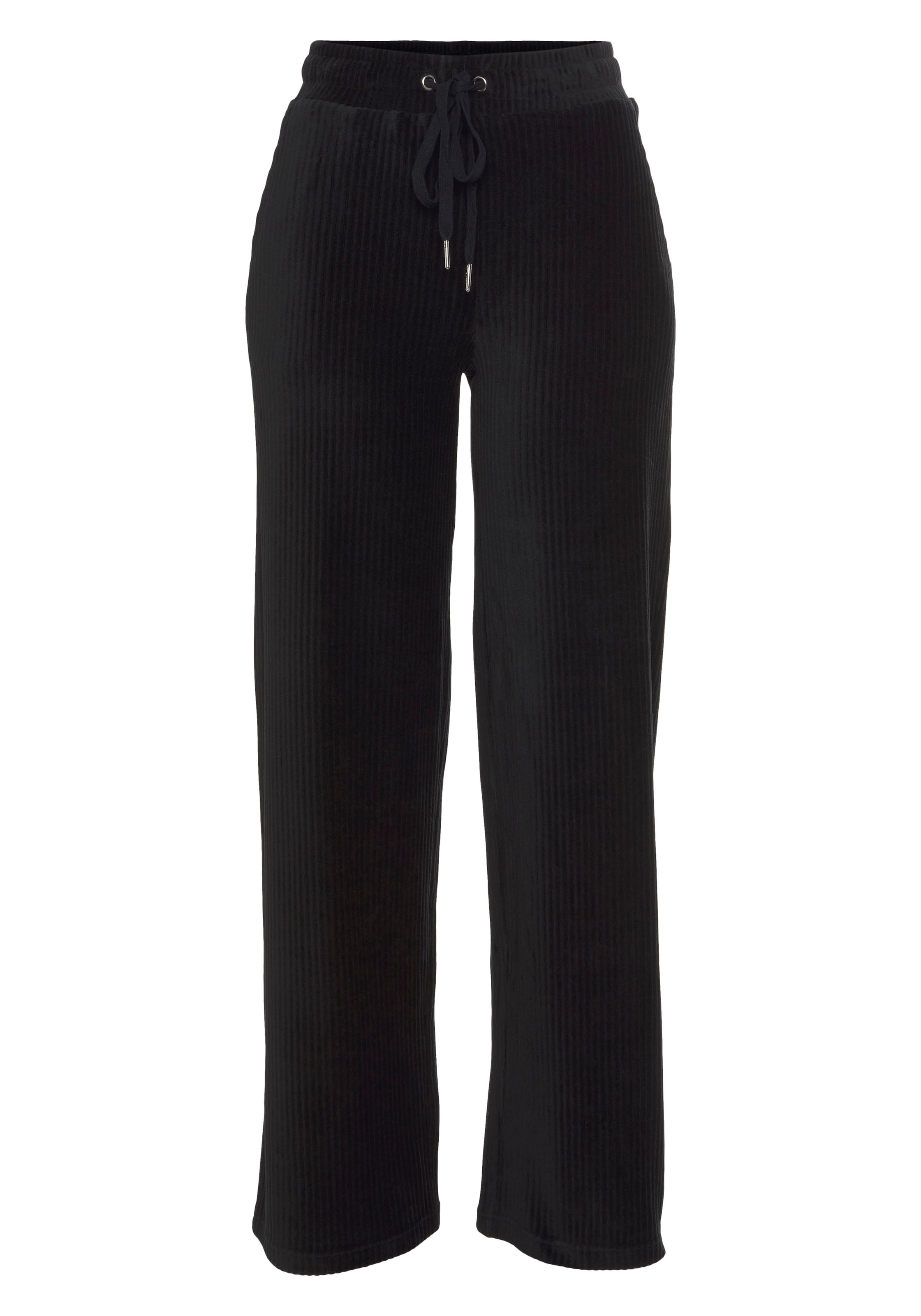 Vivance Homewearhose, mit breiter elastischen Cord Struktur, Loungewear