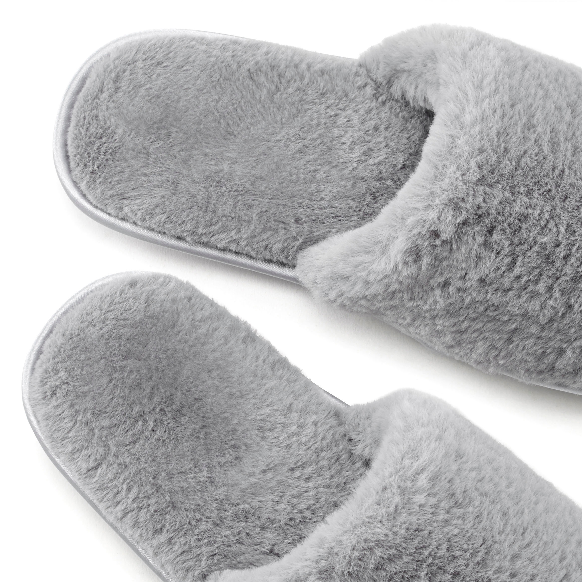 Vivance Pantolette »Hausschuh, Pantolette, Pantoffel,«, mit kuscheligem, warmen Fellimitat VEGAN