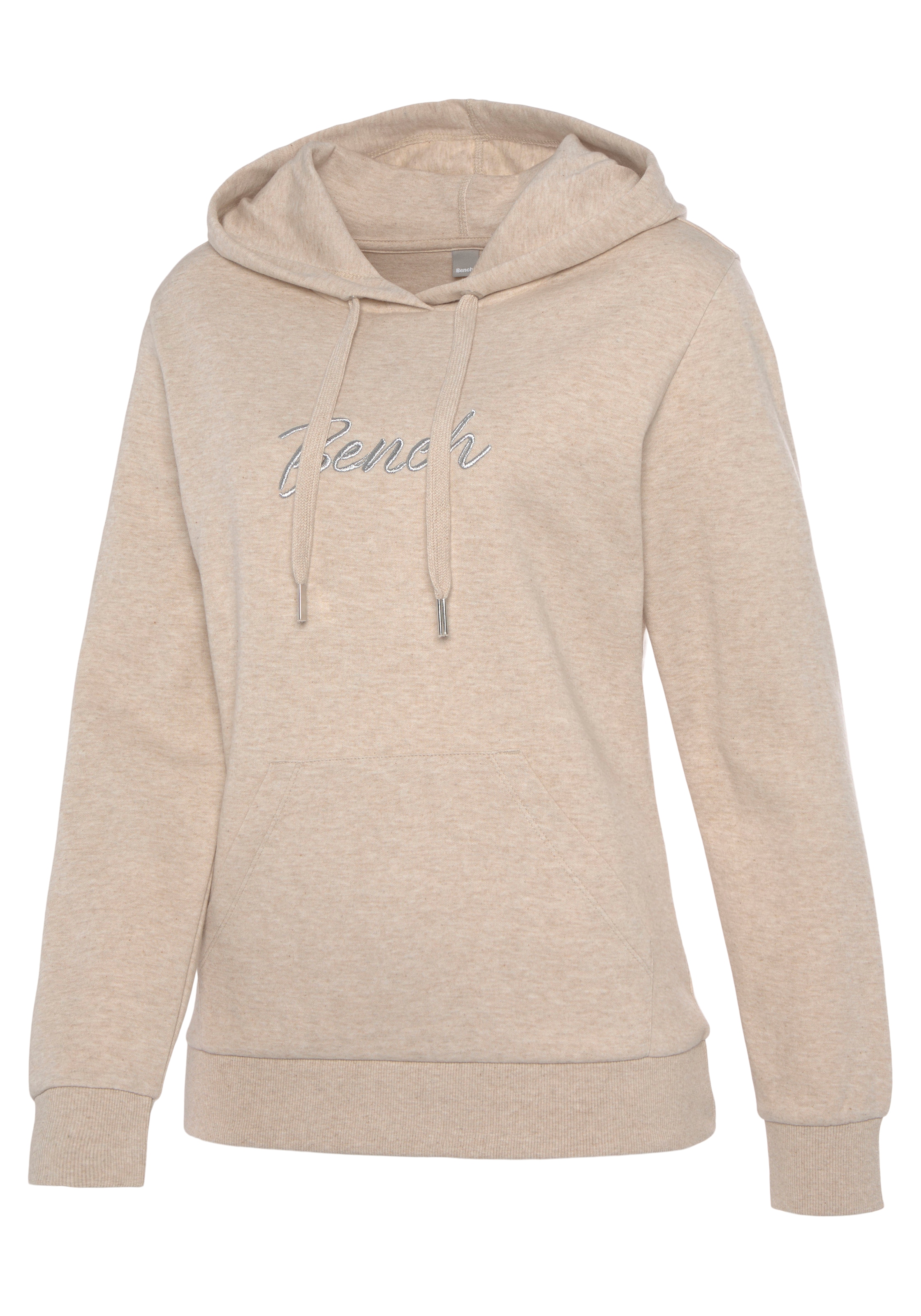 Bench. Loungewear Kapuzensweatshirt, mit glänzender Logostickerei, Loungewear, Loungeanzug