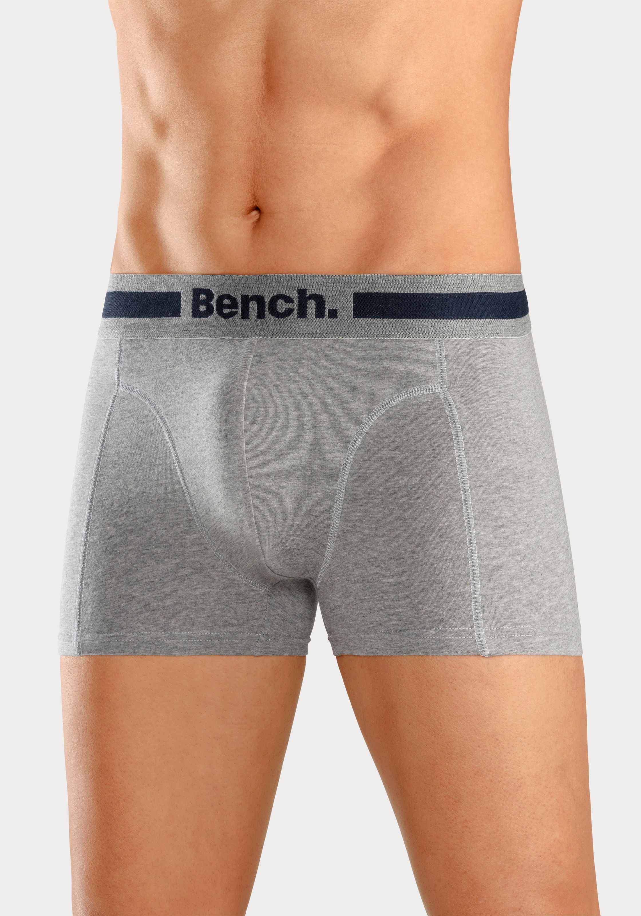 Bench. Boxer »Boxershorts für Herren«, (Packung, 4 St.), Unterhosen mit Overlock-Nähten vorn