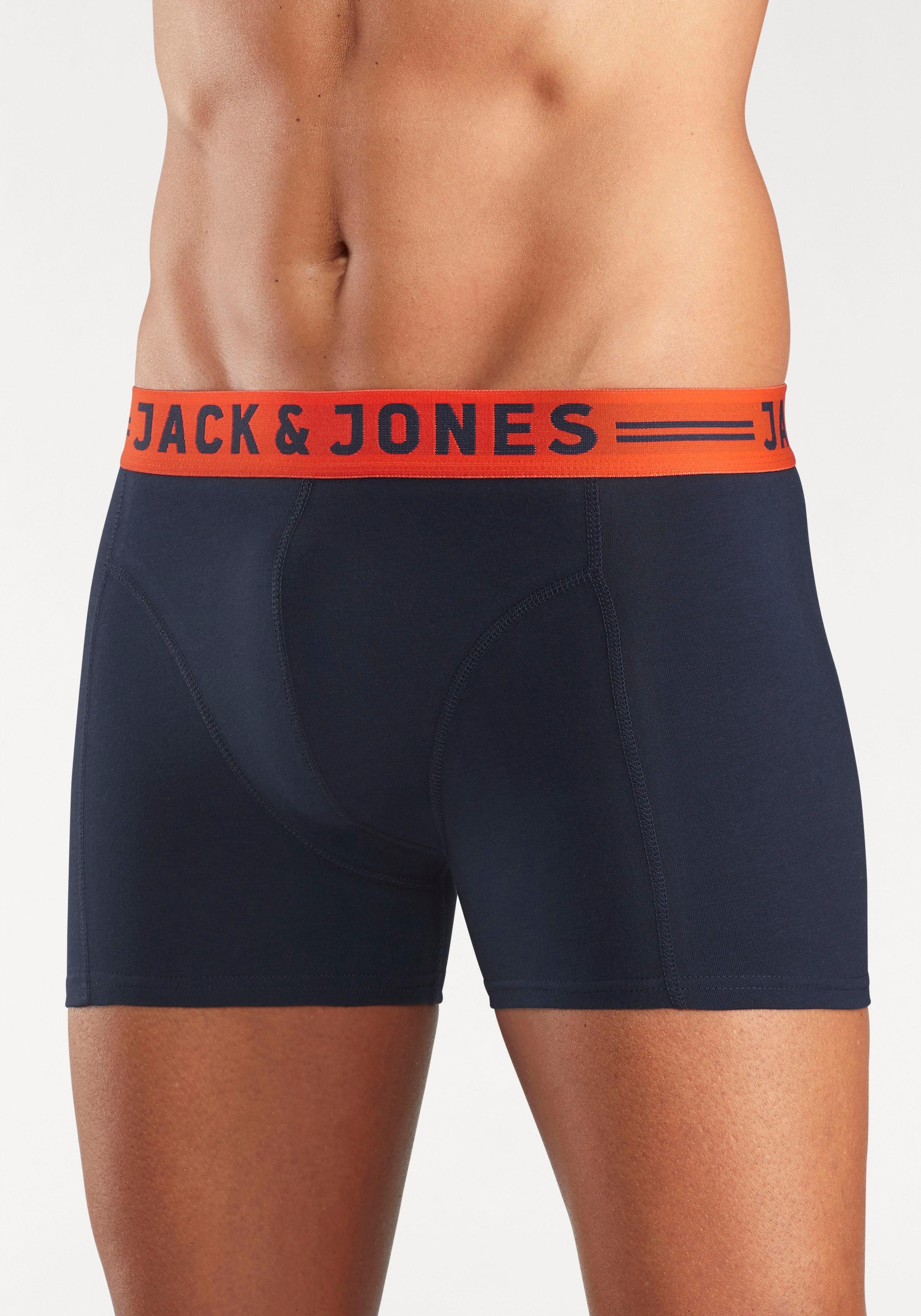 Jack & Jones Boxer »JAC Lichfield Trunks« Packung, 3 Stk. mit kontrastfarbigem Bund