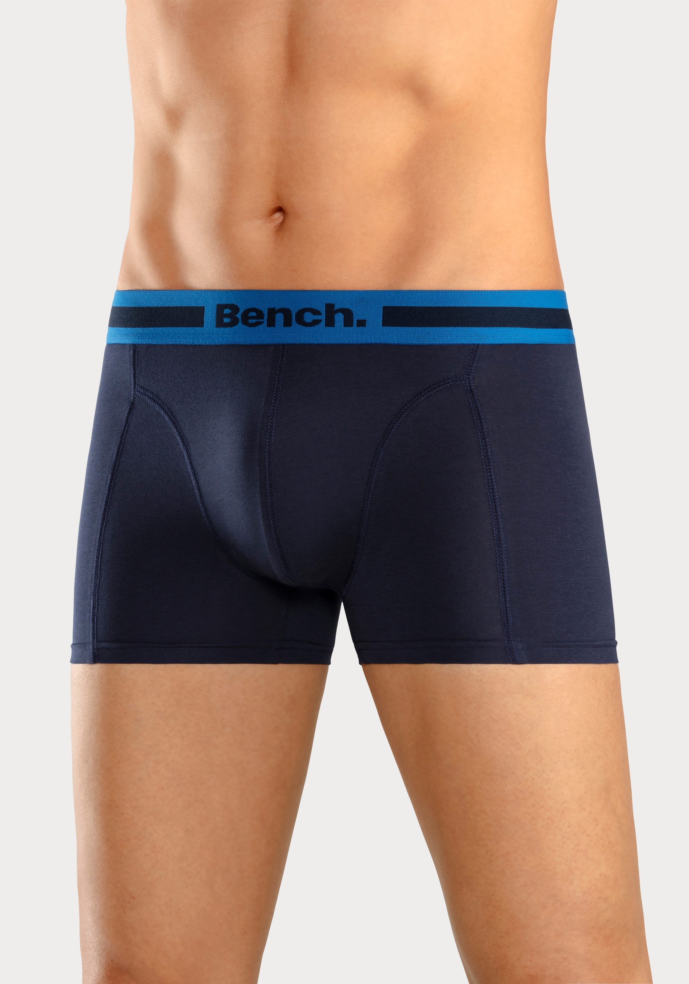 Bench. Boxer »Boxershorts für Herren«, (Packung, 4 St.), Unterhosen mit Overlock-Nähten vorn