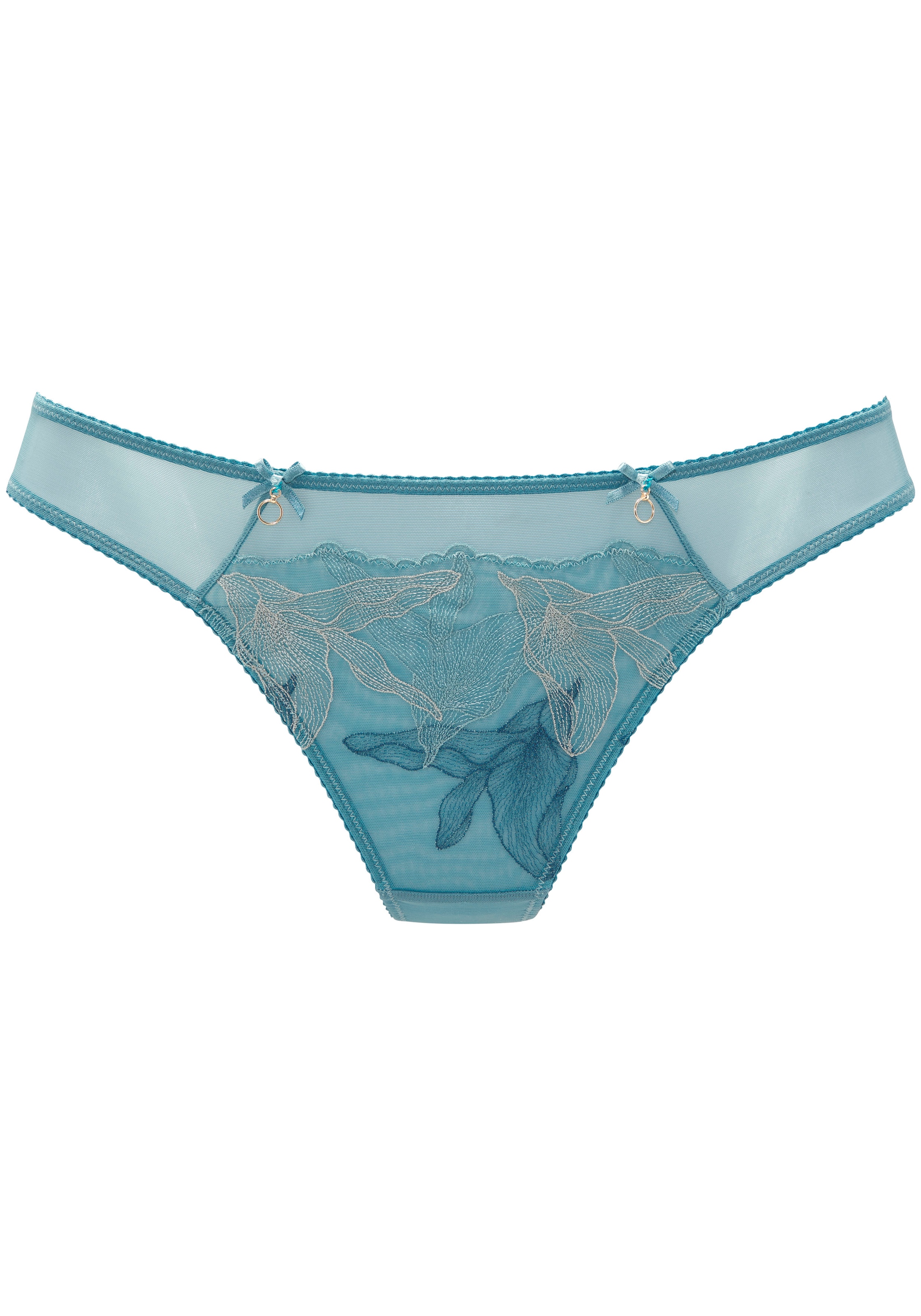 LASCANA String, aus Mesh mit hauchzarter Stickerei