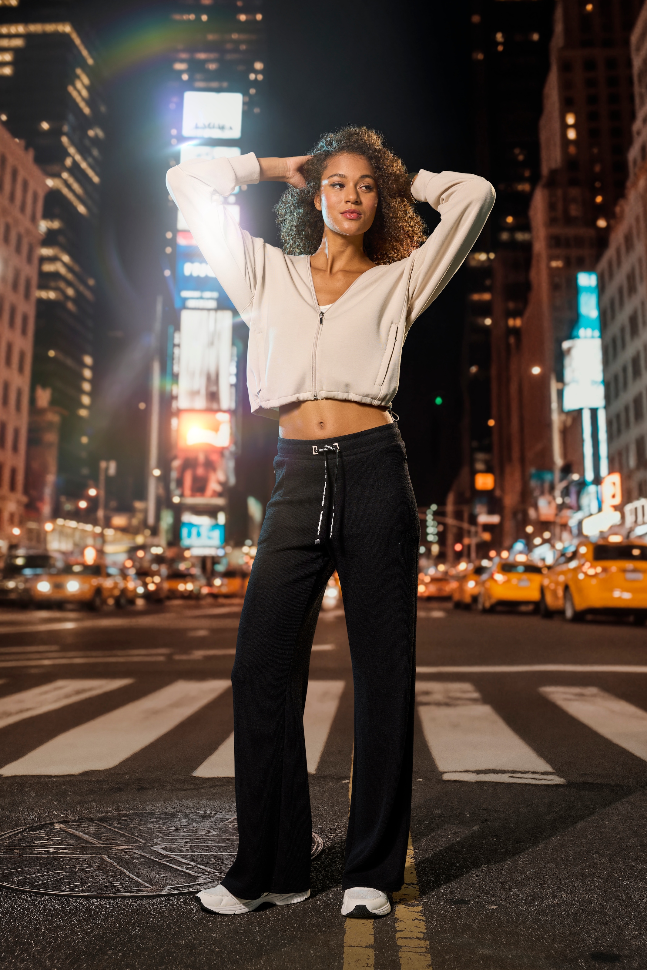 French Connection Loungepants  in gerippter Strickoptik