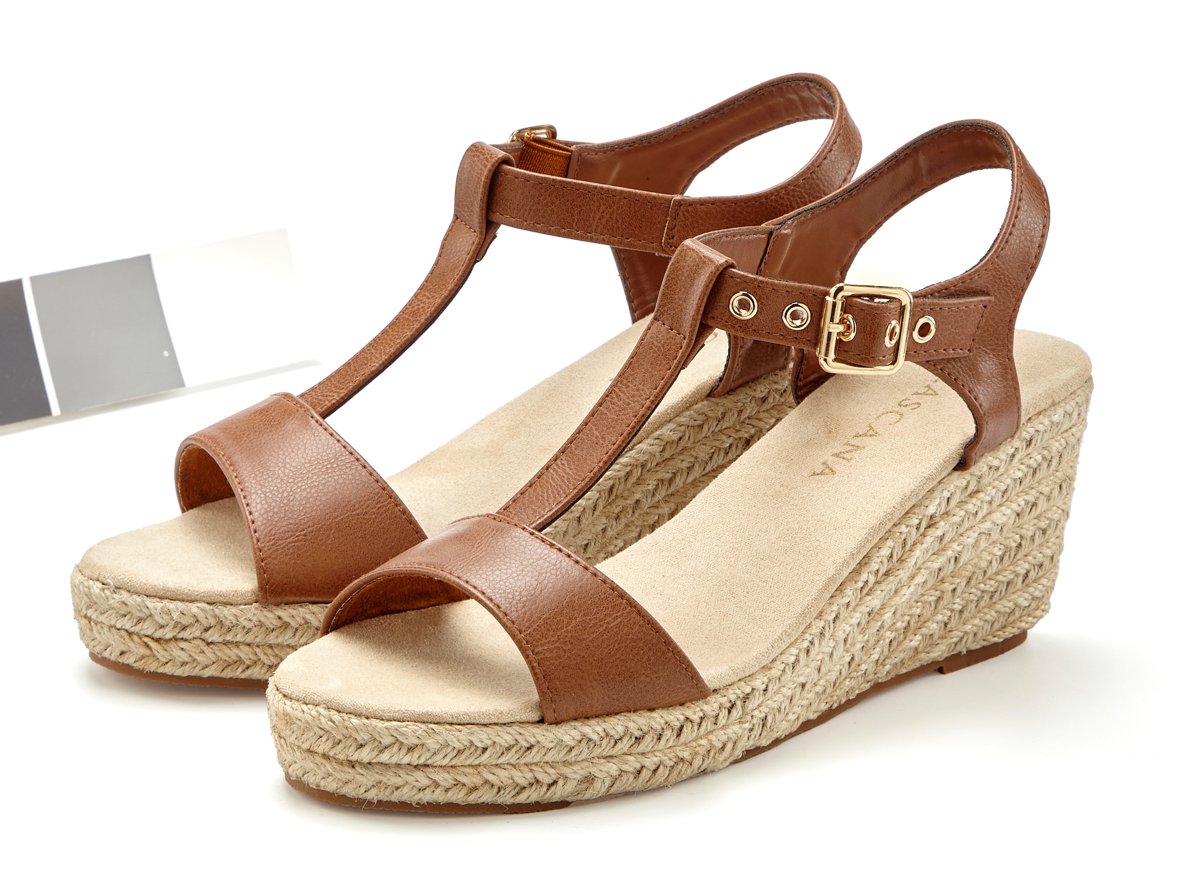 LASCANA Sandalette »Sommerschuh«, Sandale, Sommerschuh mit Keilabsatz VEGAN