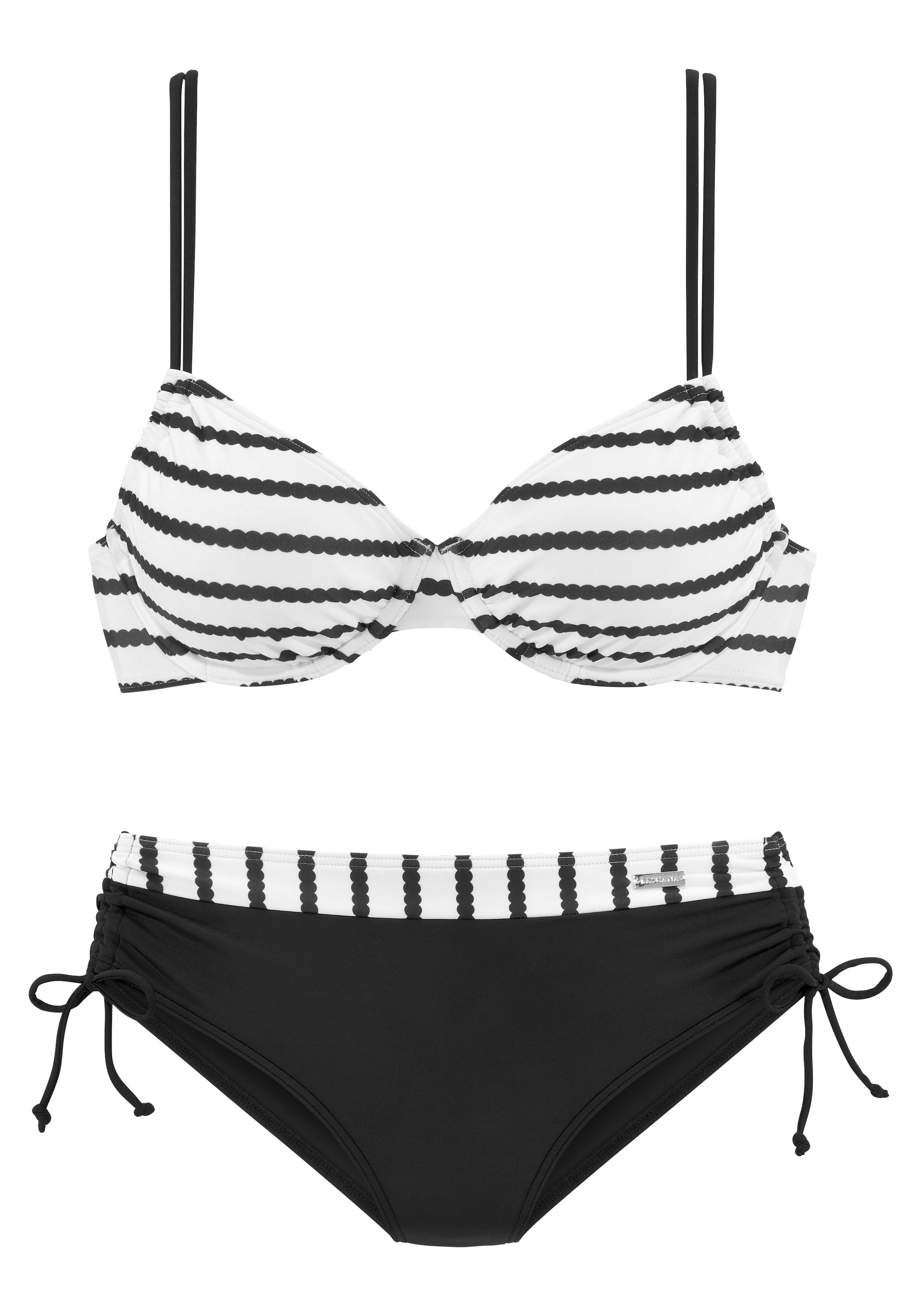 LASCANA Bügel-Bikini, mit höherer geschnittener Bikini-Hose