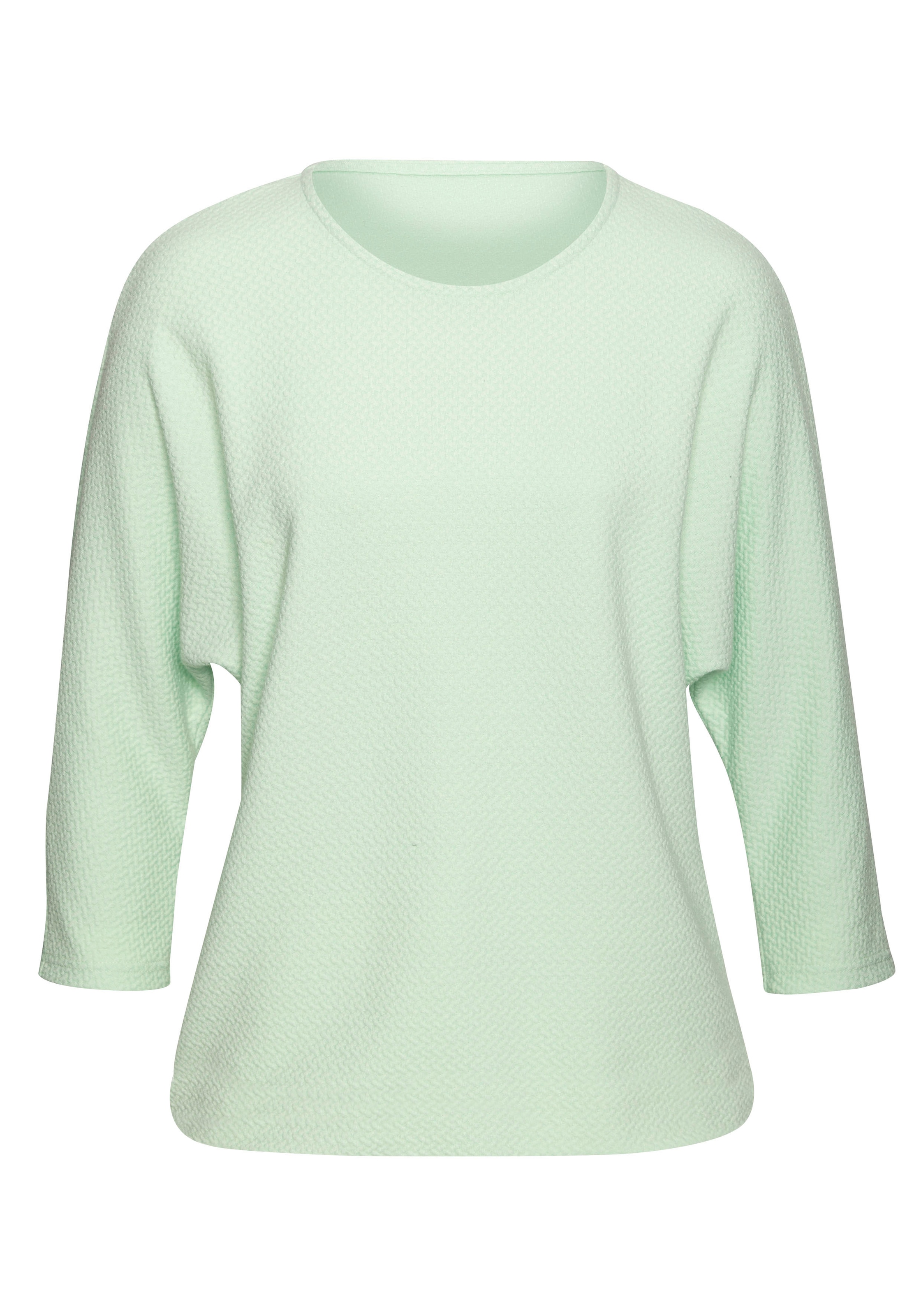 Vivance Langarmshirt »aus bügelfreier Strukturqualität«, mit Viskose