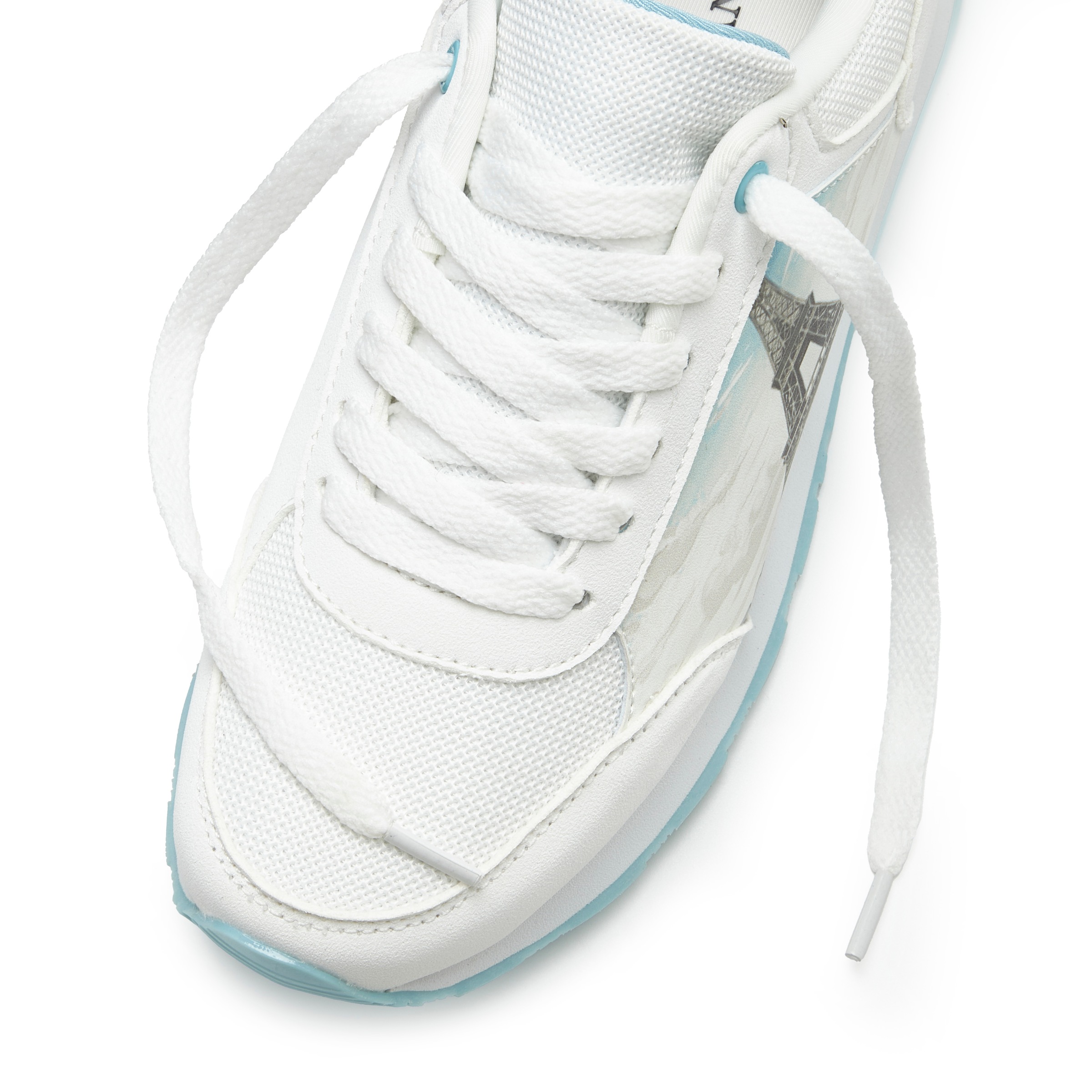 LASCANA Sneaker »Freizeitschuh, Schnürhalbschuh,«  NEU mit raffiniertem Städte-Druck und herausnehmbarer Innensohle
