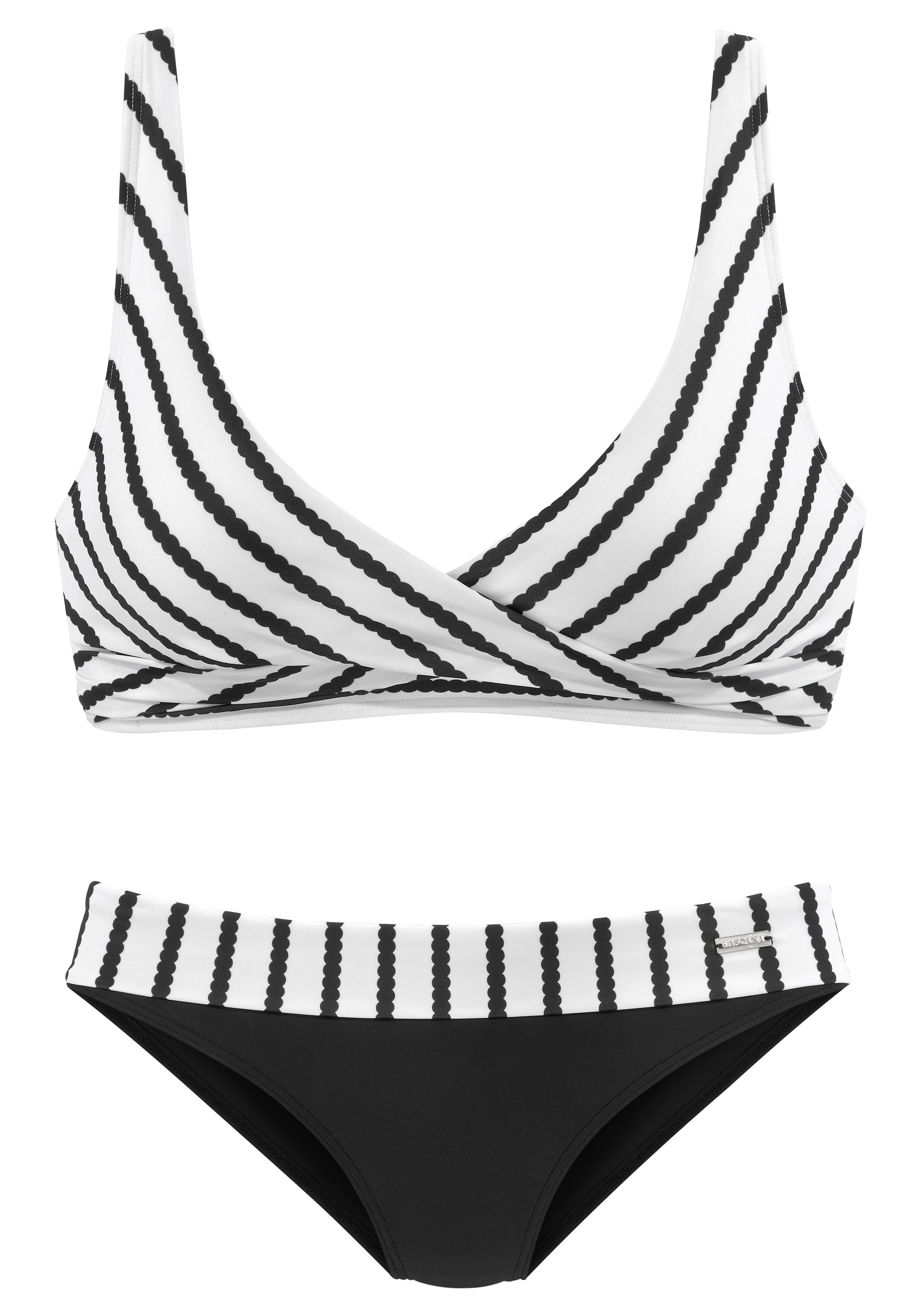 LASCANA Triangel-Bikini, in Wickeloptik