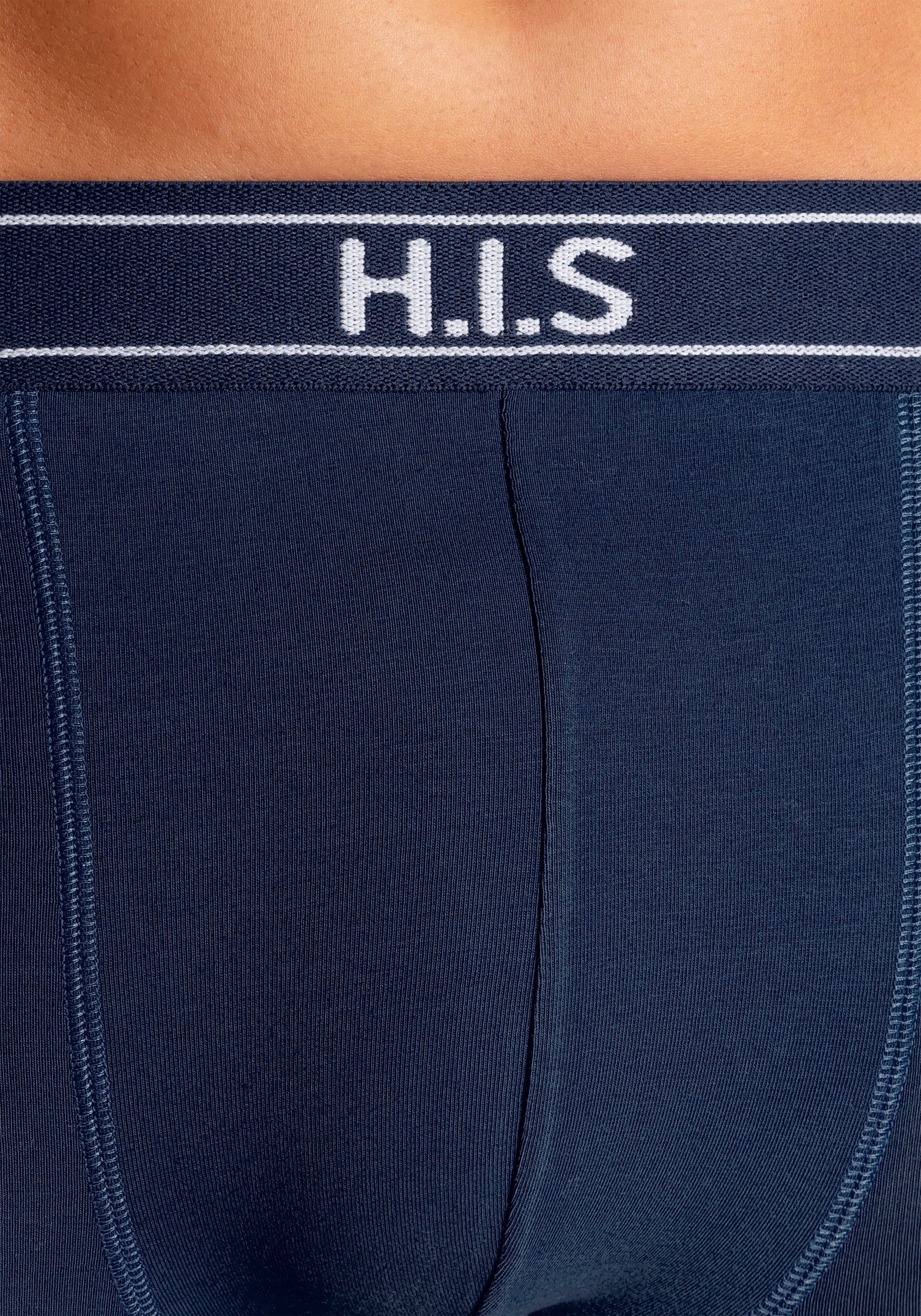 H.I.S Boxer »Boxershorts für Herren«, (Packung, 5 St.), mit Steifen und Logo im Bund
