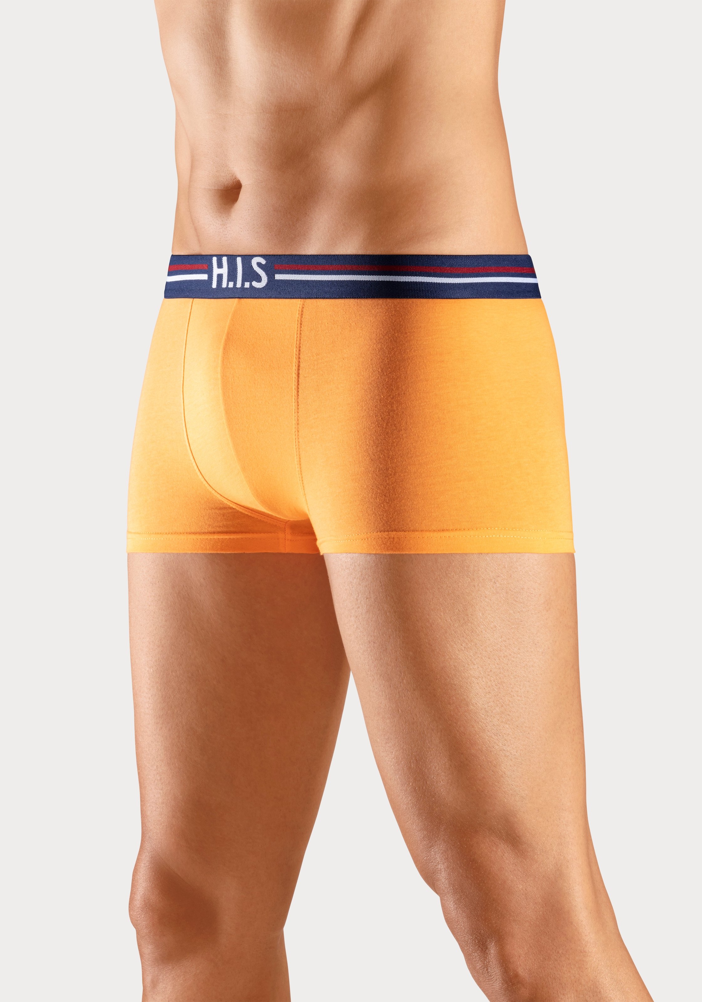 H.I.S Hipster, (Packung, 5 St.), knapp sitzende Boxershorts mit Streifen aus Baumwollmischung