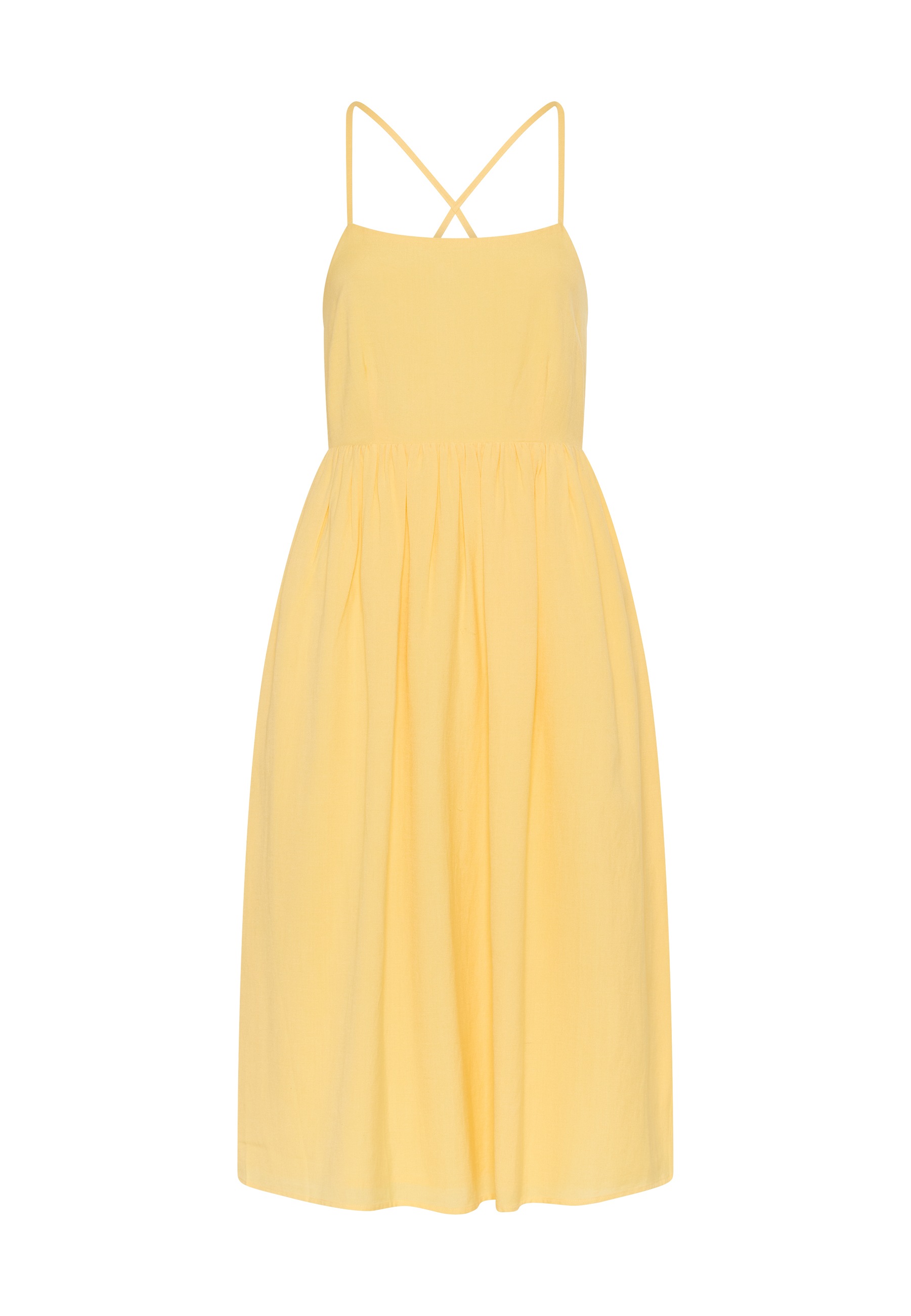 LSCN by LASCANA Midikleid Ohne Taschen mit tiefem Rückenausschnitt, Sommerkleid