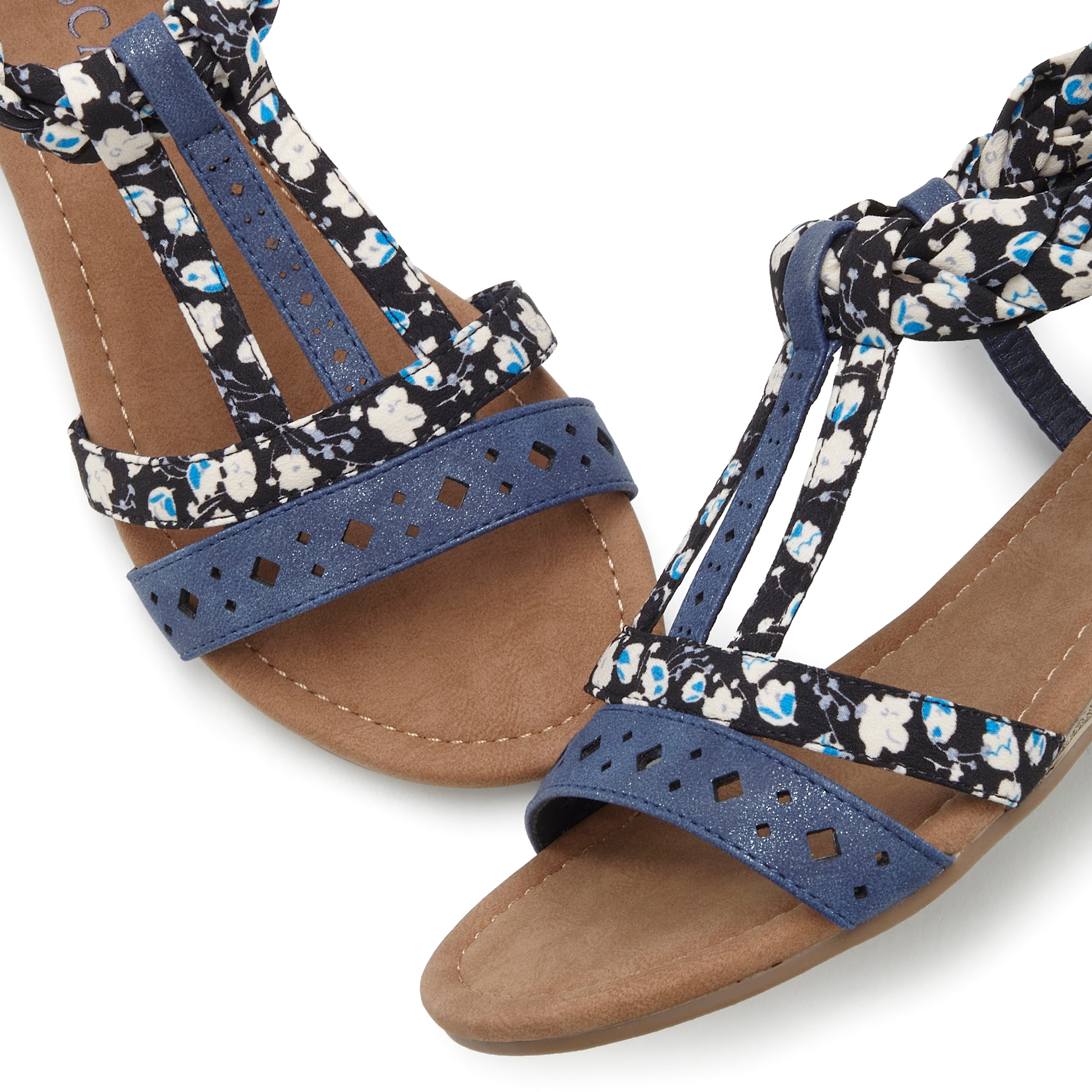 LASCANA Sandale »Sommerschuh«, Sandalette, Sommerschuh mit Riemchen im Festival-Look VEGAN