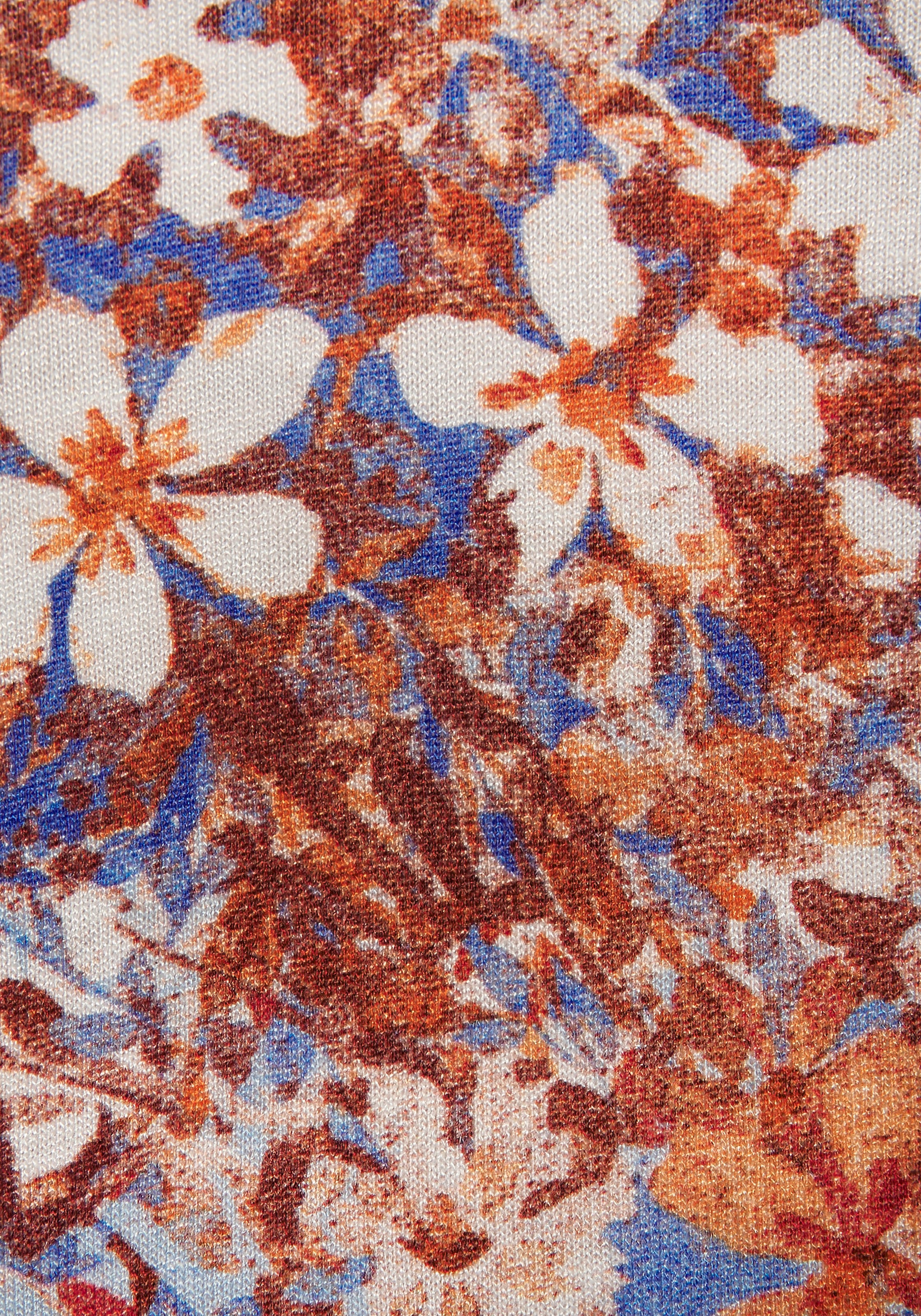 Buffalo Maxikleid, mit asymmetrisch fallendem Saum, Sommerkleid mit Alloverprint