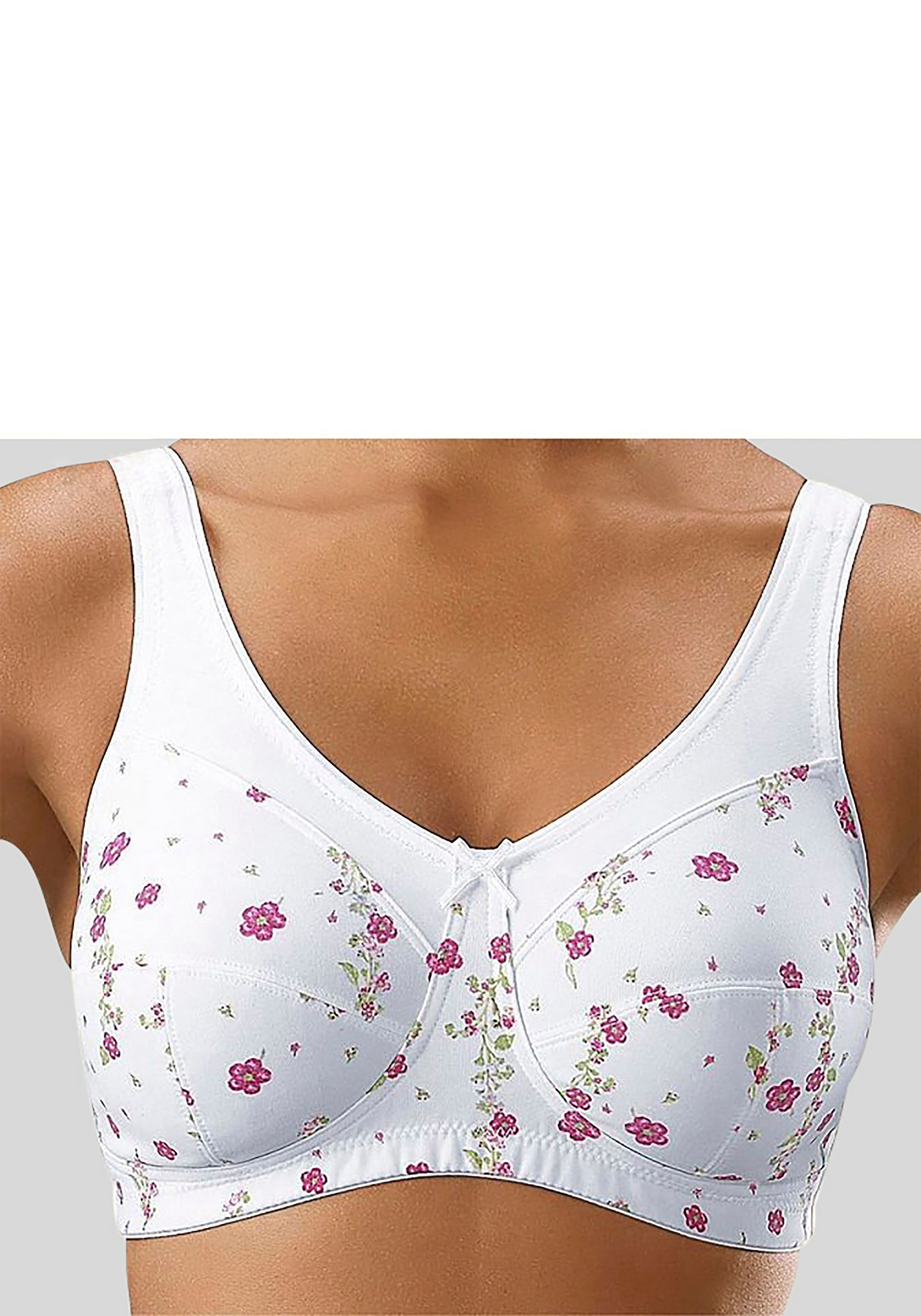 petite fleur Entlastungs-BH Packung, 2 Stück,  ohne Bügel, mit breiteren Trägern– ideal für große Größen