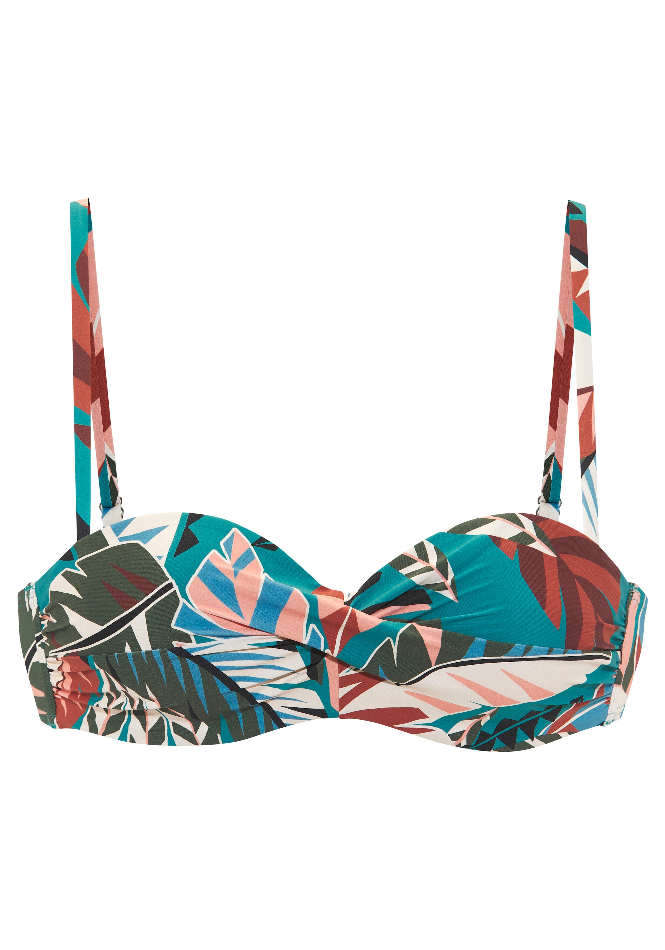 Buffalo Bügel-Bandeau-Bikini-Top »Moana« mit modernem Allover-Print
