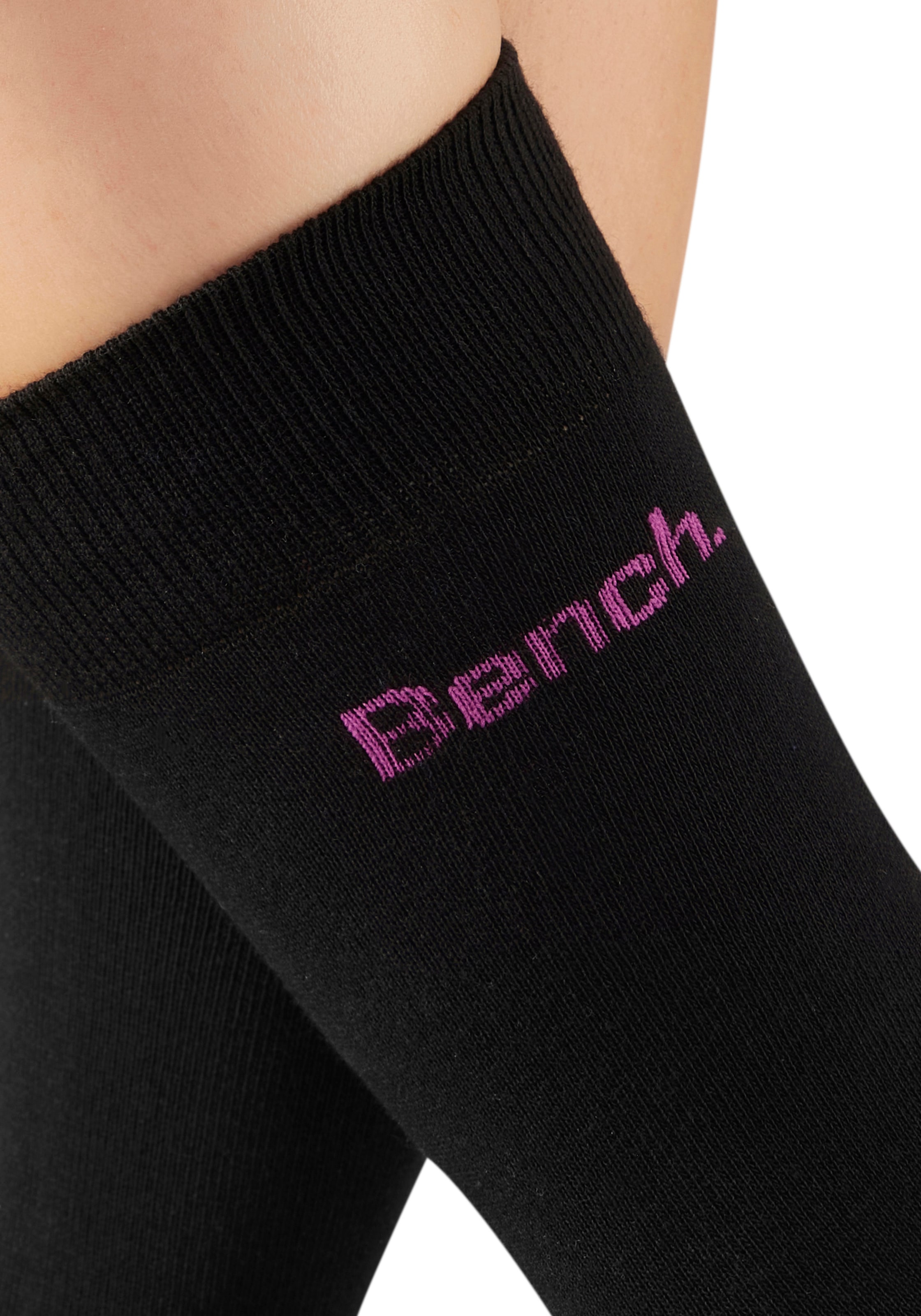Bench. Basicsocken »Herrensocken für Beruf und Freizeit« Packung, 6 Paar tlg. mit farbigem kleinen Markenlogo