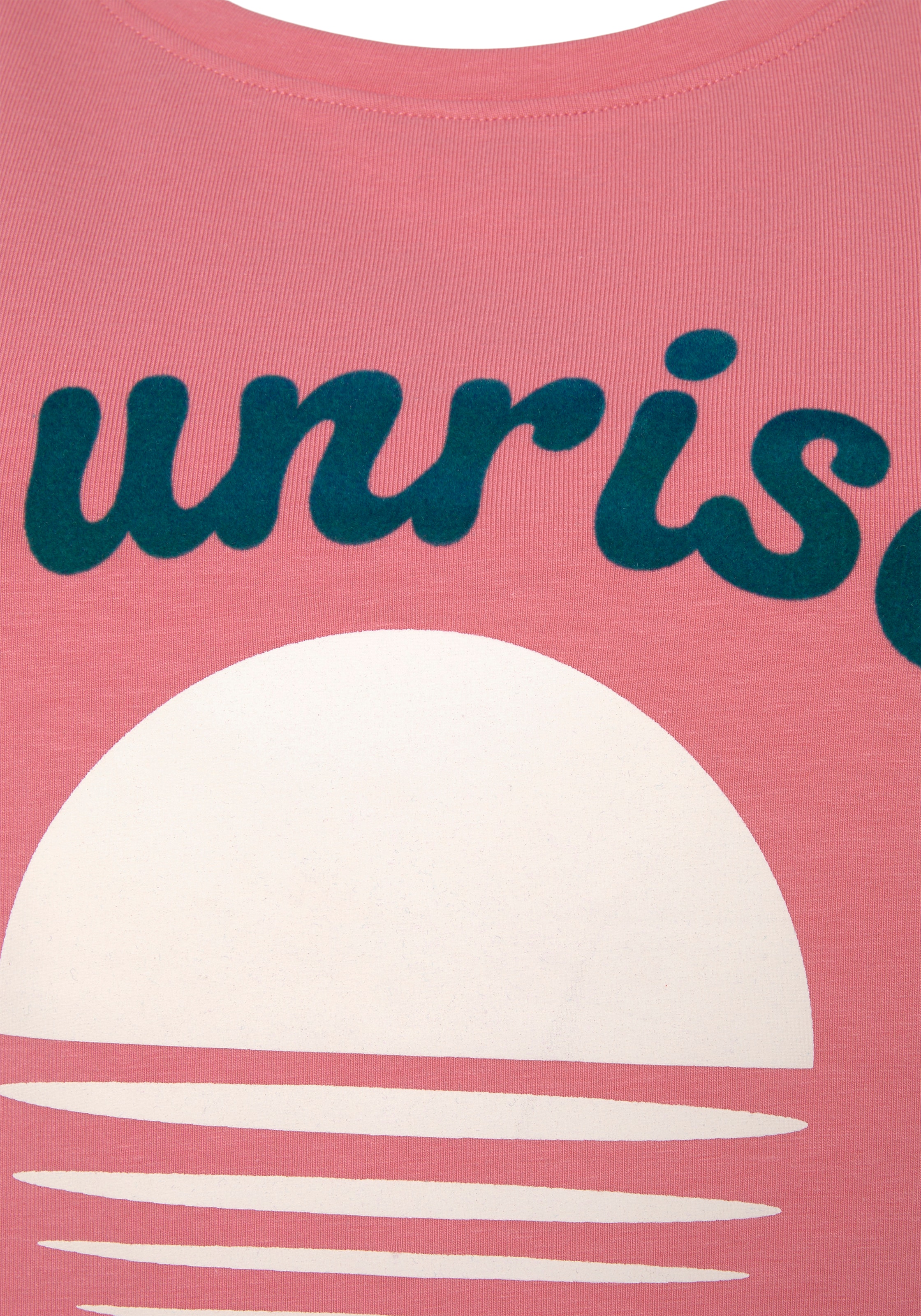 Vivance Kurzarmshirt T-Shirt mit schönem Frontprint, Loungewear