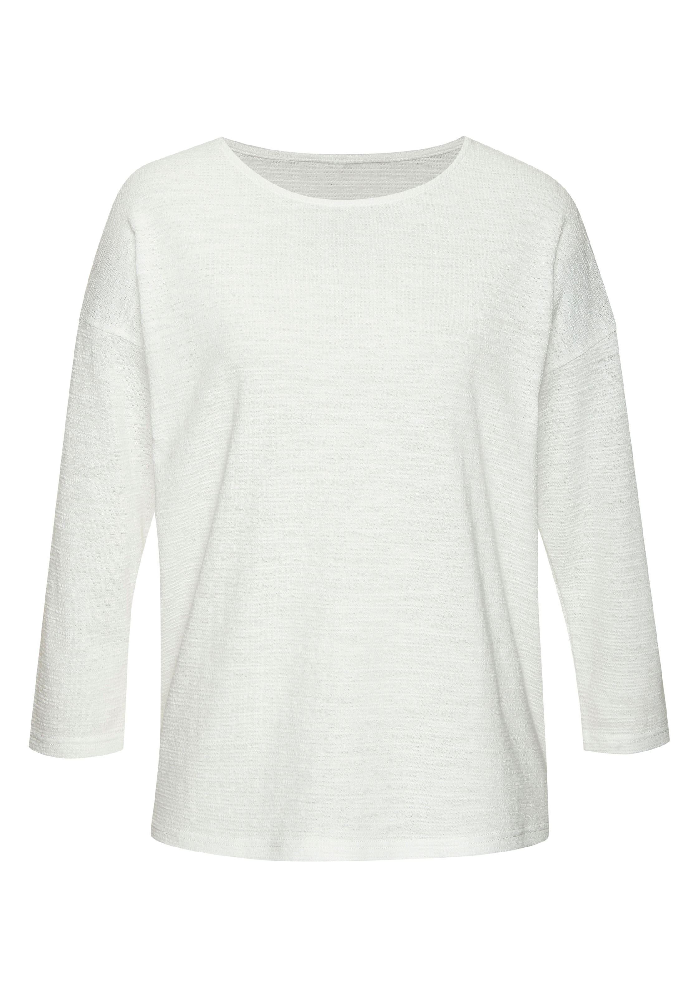 Vivance Langarmshirt »mit modischer Struktur«, (2er-Pack), aus bügelfreier Qualität mit Baumwolle