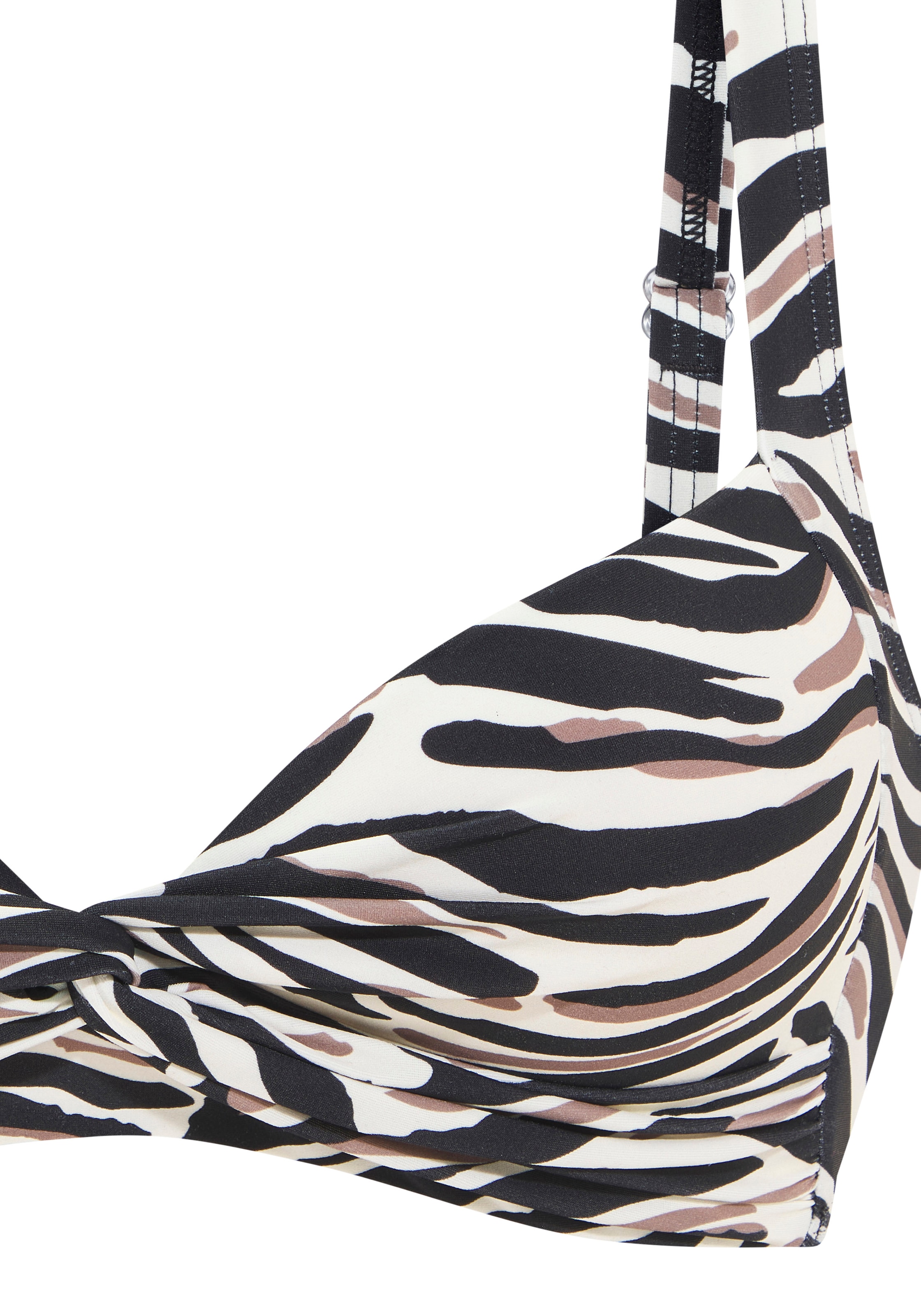 LASCANA Bustier-Bikini-Top »Debbie« mit abstraktem Animal-Print