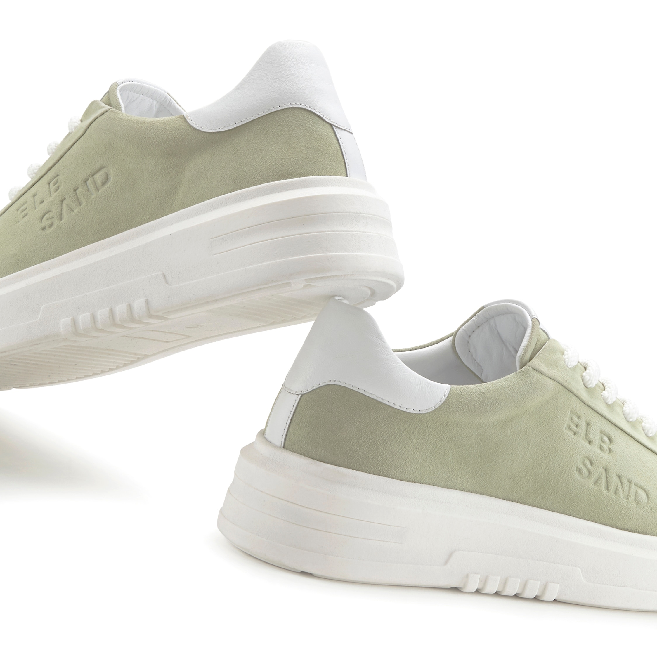 Elbsand Sneaker, Schnürhalbschuh,Freizeitschuh aus Leder mit modischer Plateausohle