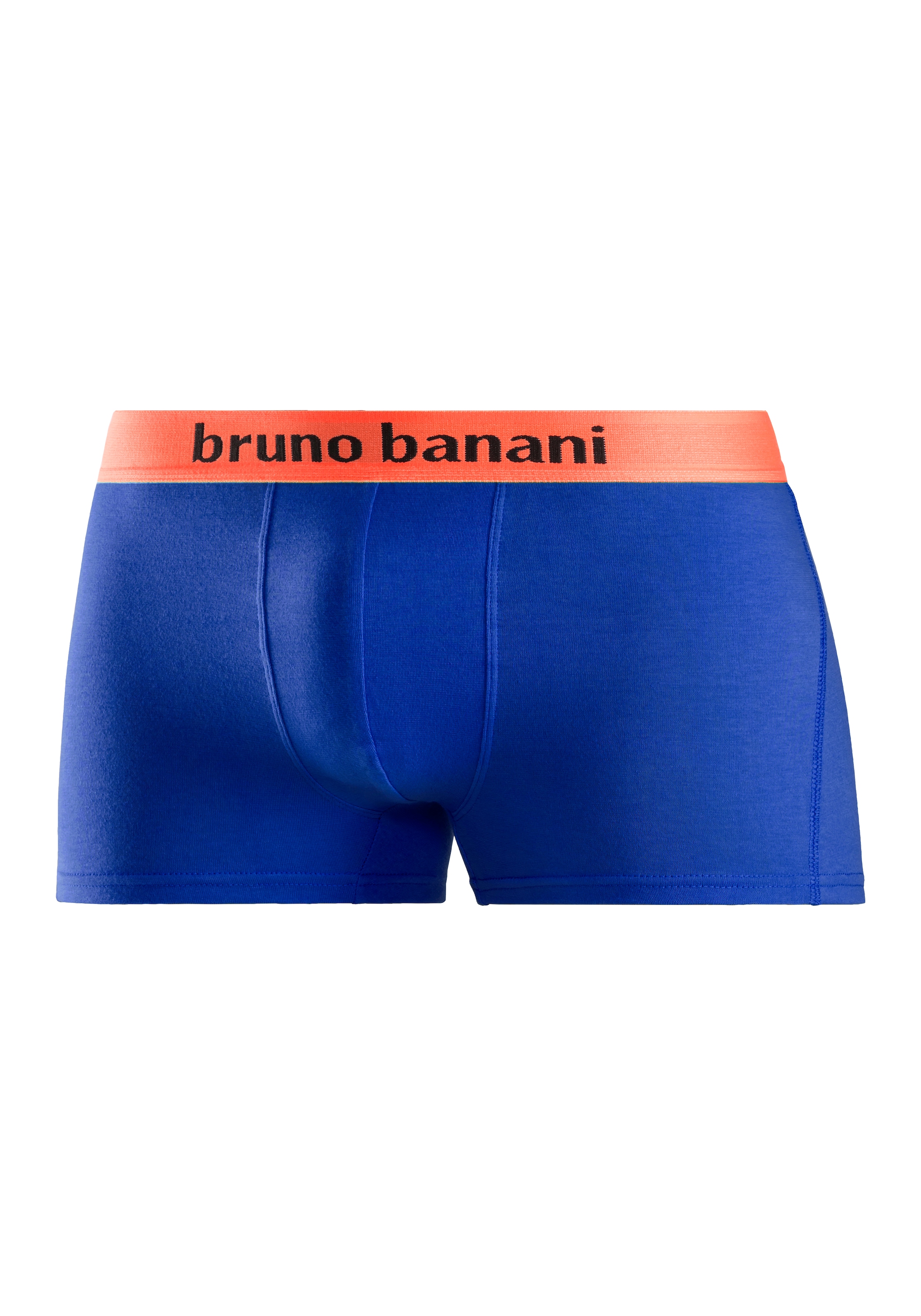 Bruno Banani Boxer »Boxershorts für Herren«, (Packung, 4 St.), mit farbigen Marken-Schriftzug am Bündchen