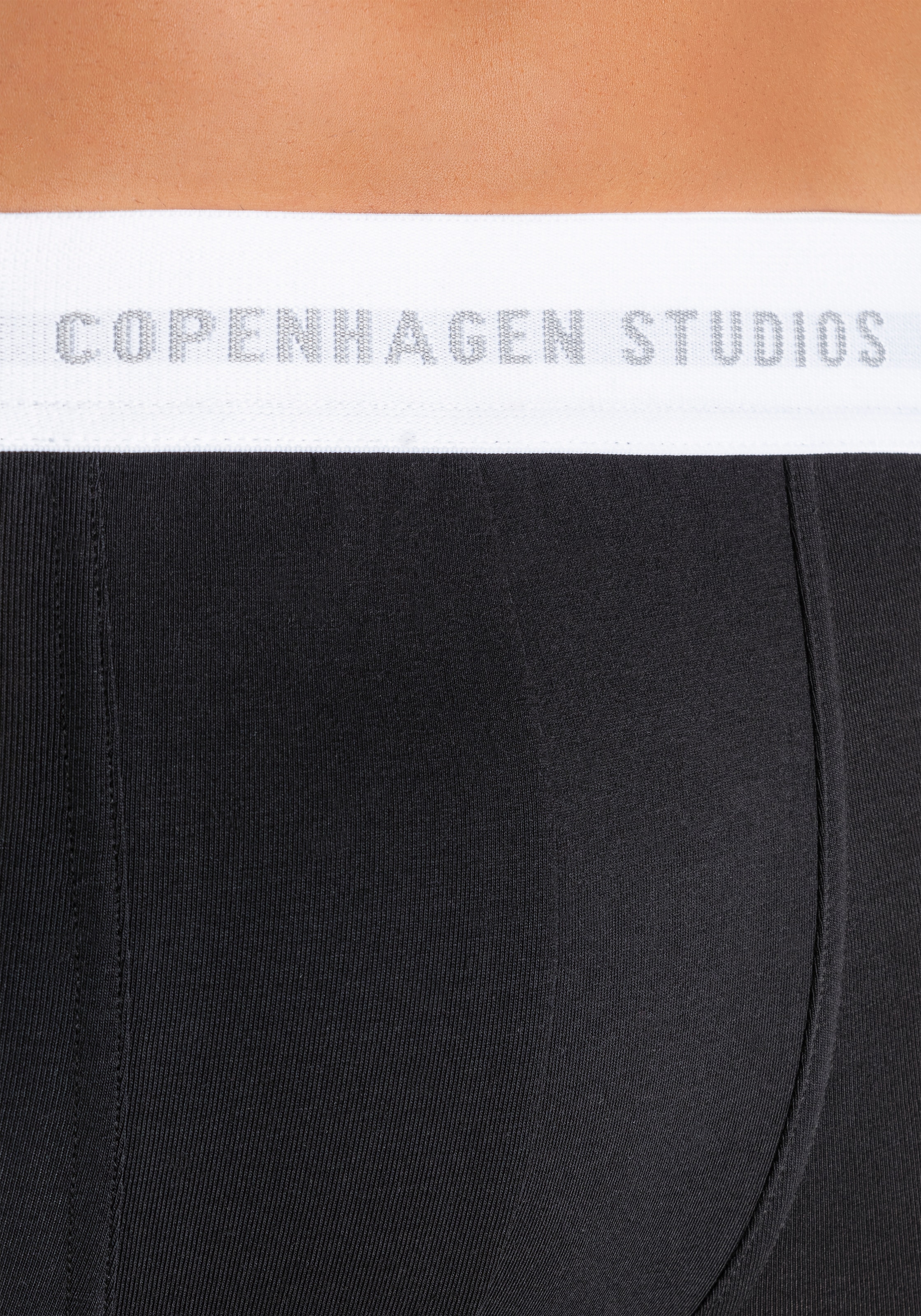 Copenhagen Studios Boxer »Boxershorts für Herren«, (Packung, 3 St., 3er Pack), mit weißem Logo-Bund