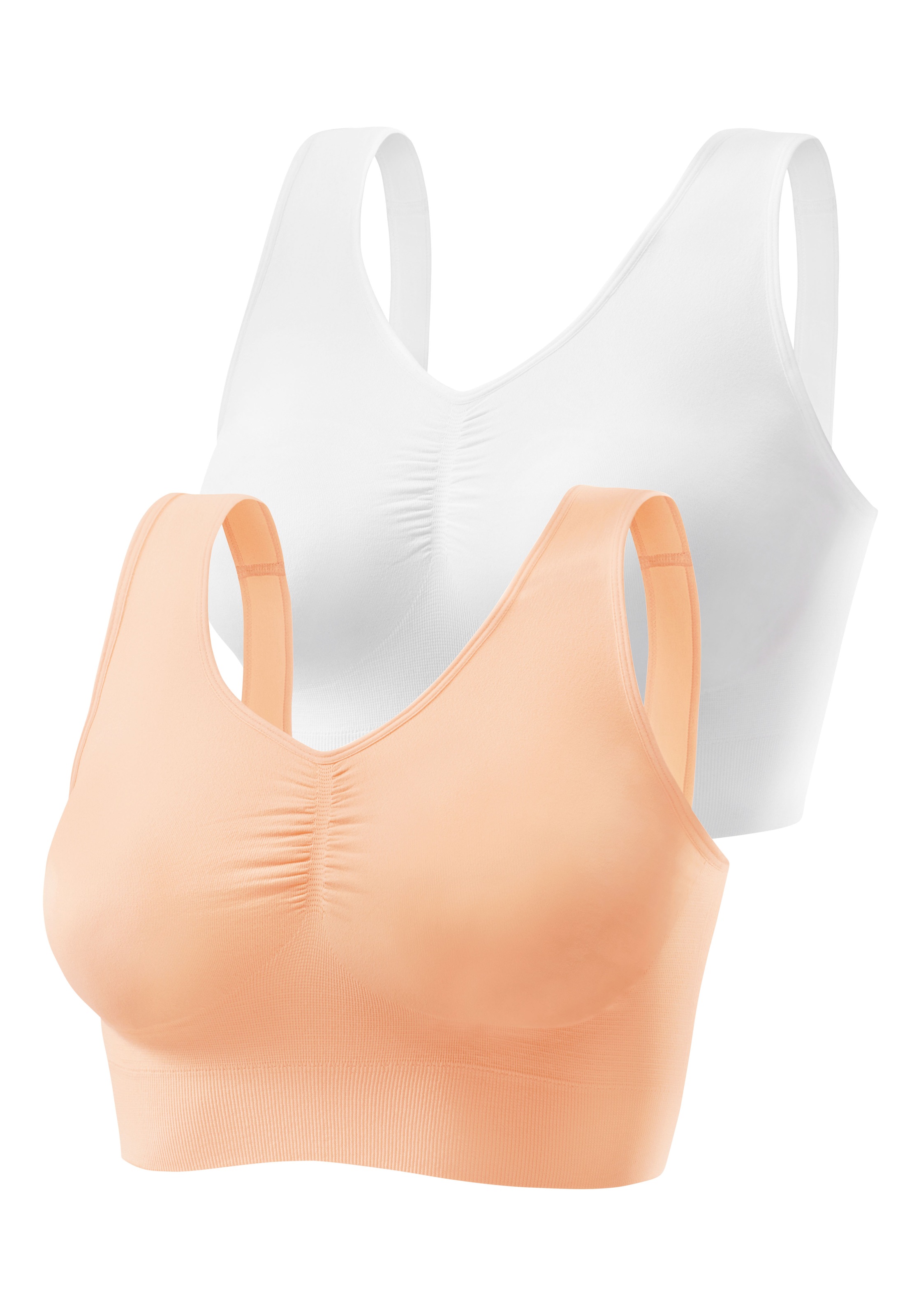 Nuance by Lascana Bralette-BH », BH ohne Bügel, Bustier« Packung, 2 SEAMLESS, angenehm weich, bequemer BH