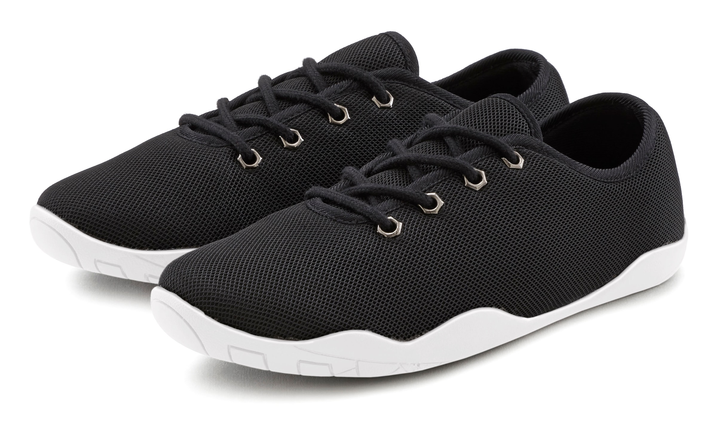 LASCANA Sneaker, mit ultraflache Sohle, superleicht, Schnürhalbschuhe, Unisex VEGAN