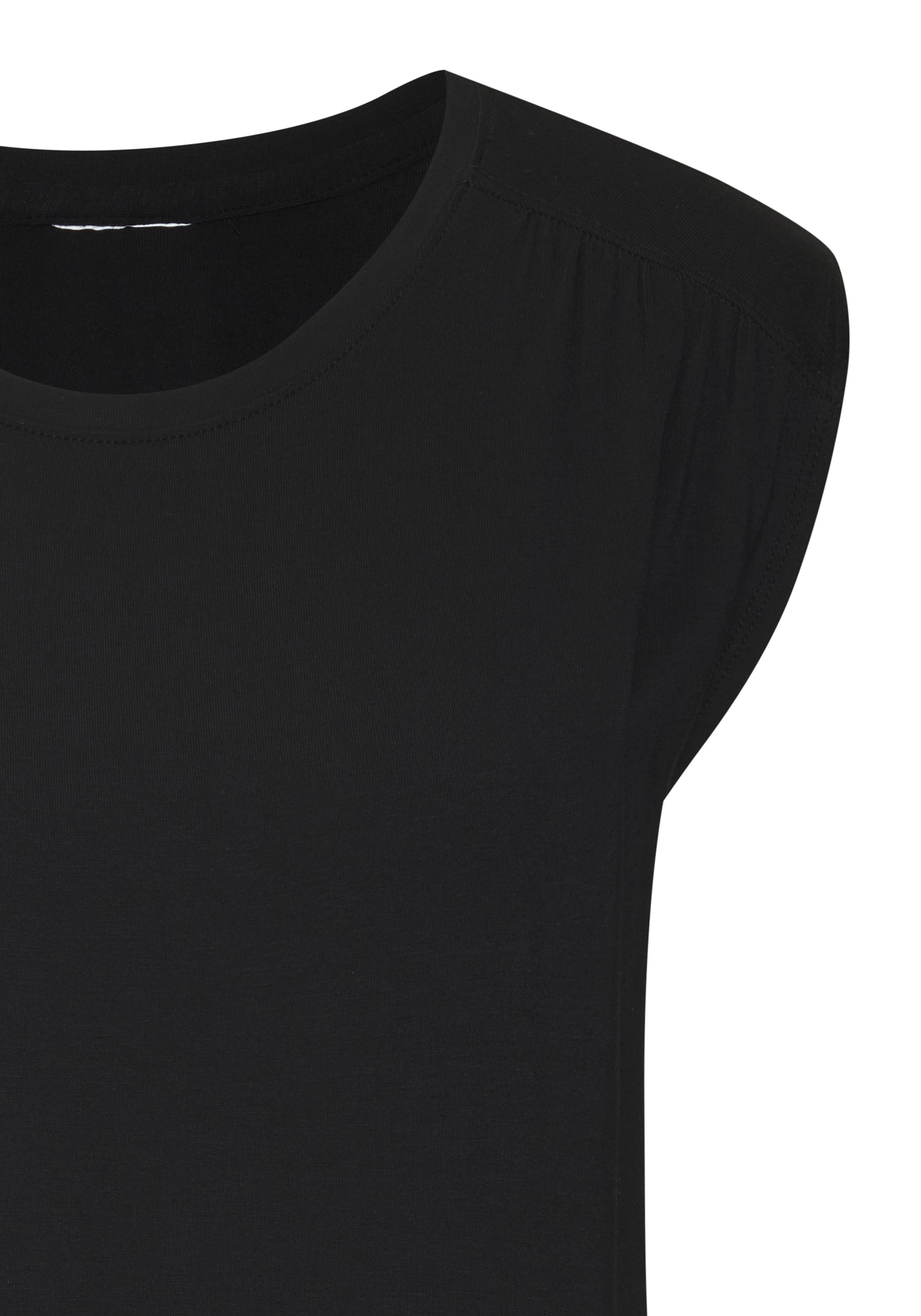 LASCANA Shirttop »mit dekorativer Schulterraffung«, aus weichem Viskose-Stretch