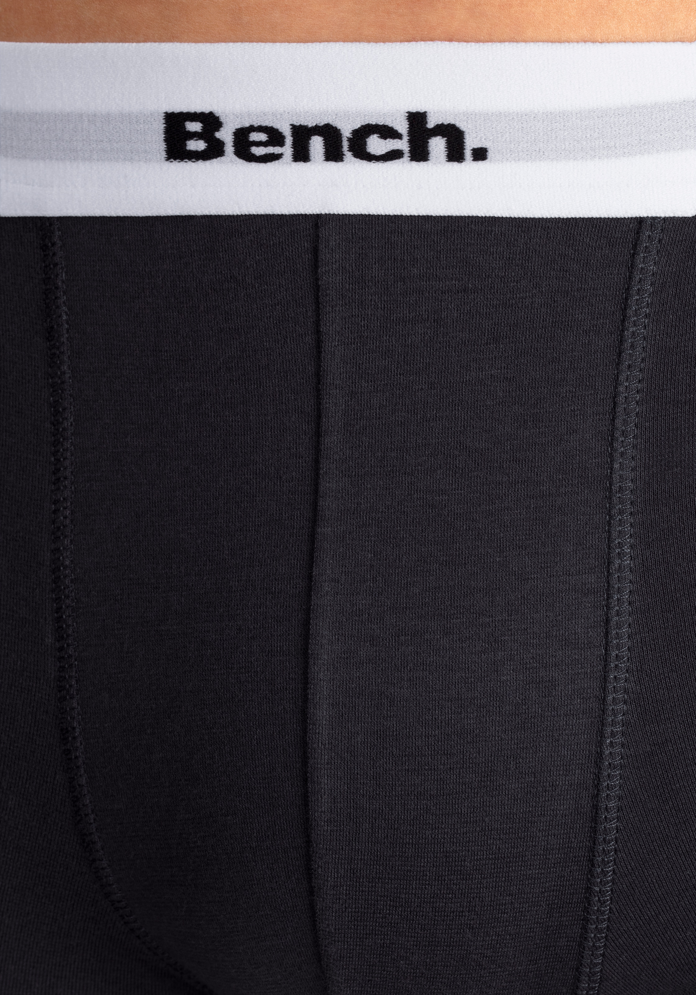 Bench. Boxer »Boxershorts für Herren«, (Packung, 4 St.), Unterhosen mit kontrastfarbigem Bund