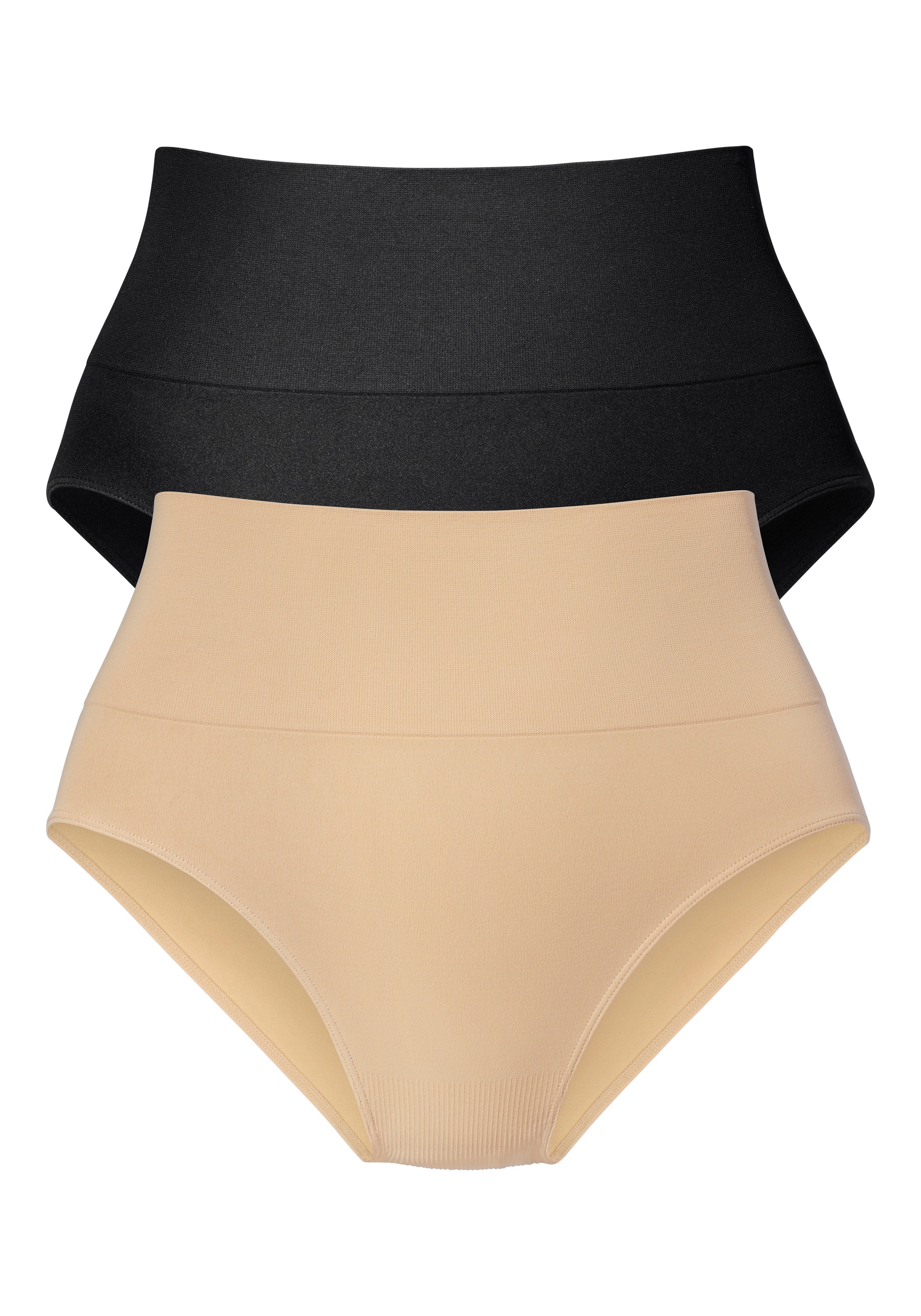 Nuance by Lascana Taillenslip », Bauch-weg-Slip, Shaping Slip« Packung, 2 Stk. seamless, ohne Nähte, mit leichtem Shaping Effekt