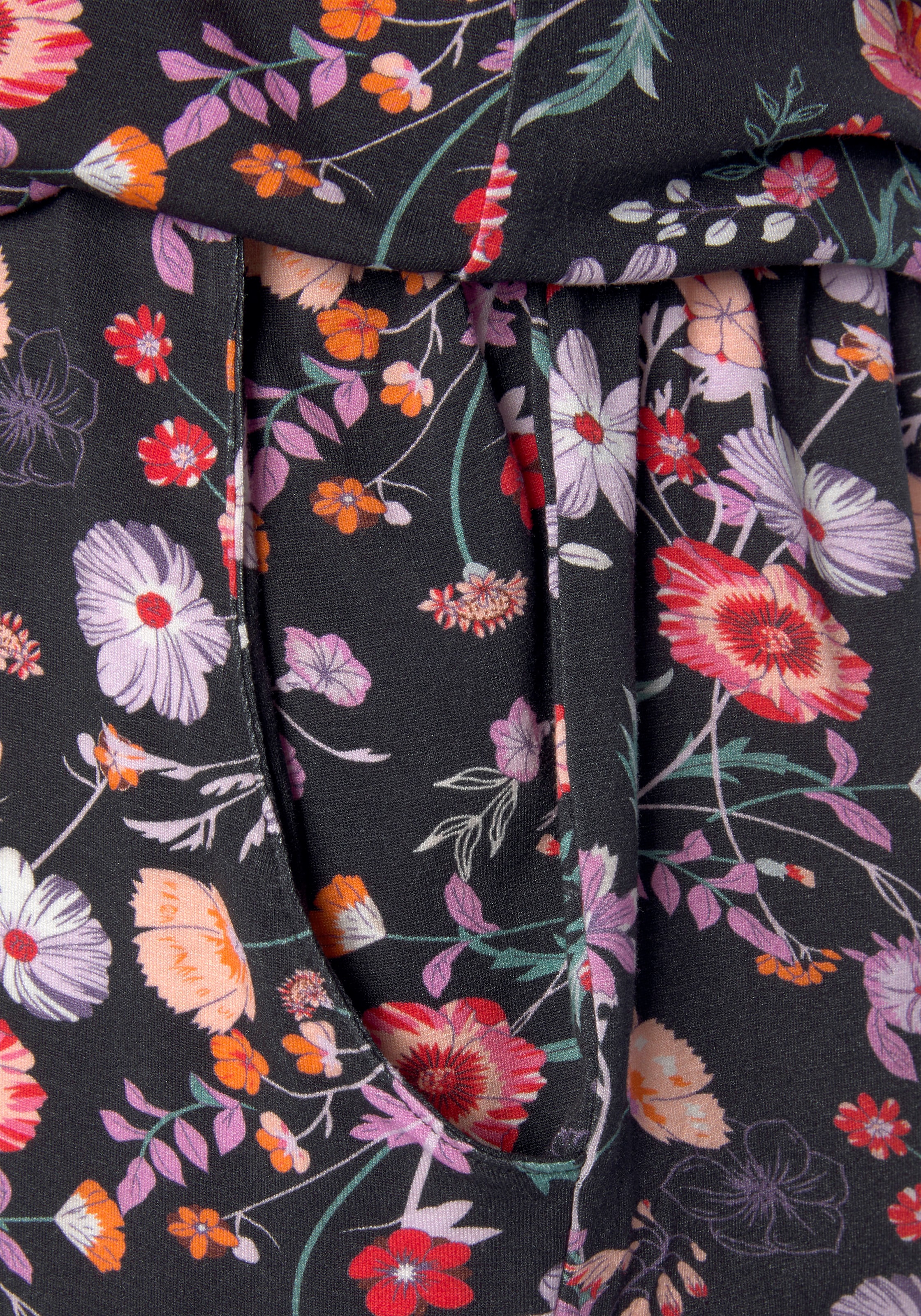 LASCANA Kurzoverall, mit Blumendruck