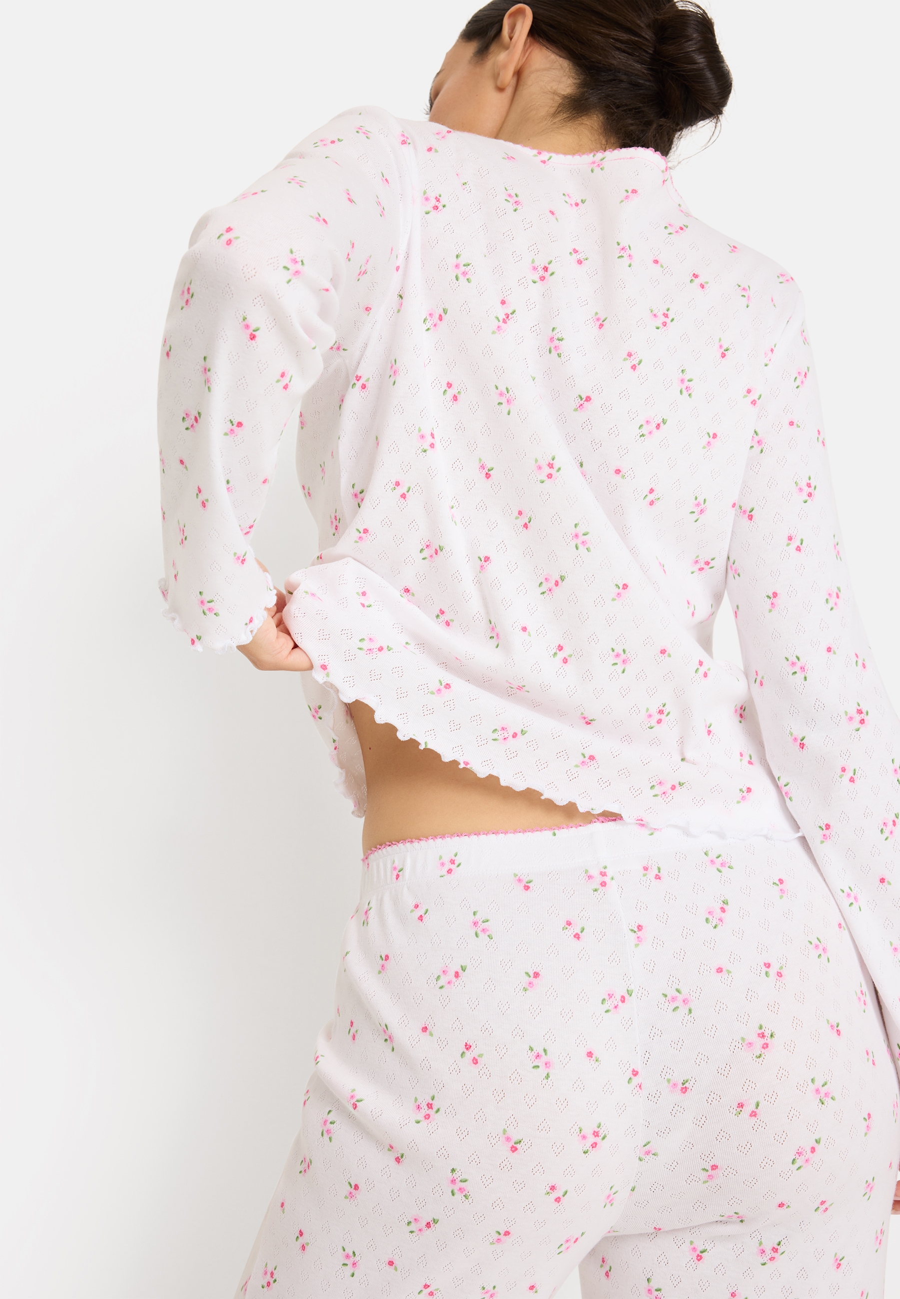 LSCN by LASCANA Pyjama 2 mit süßen Zierschleifen