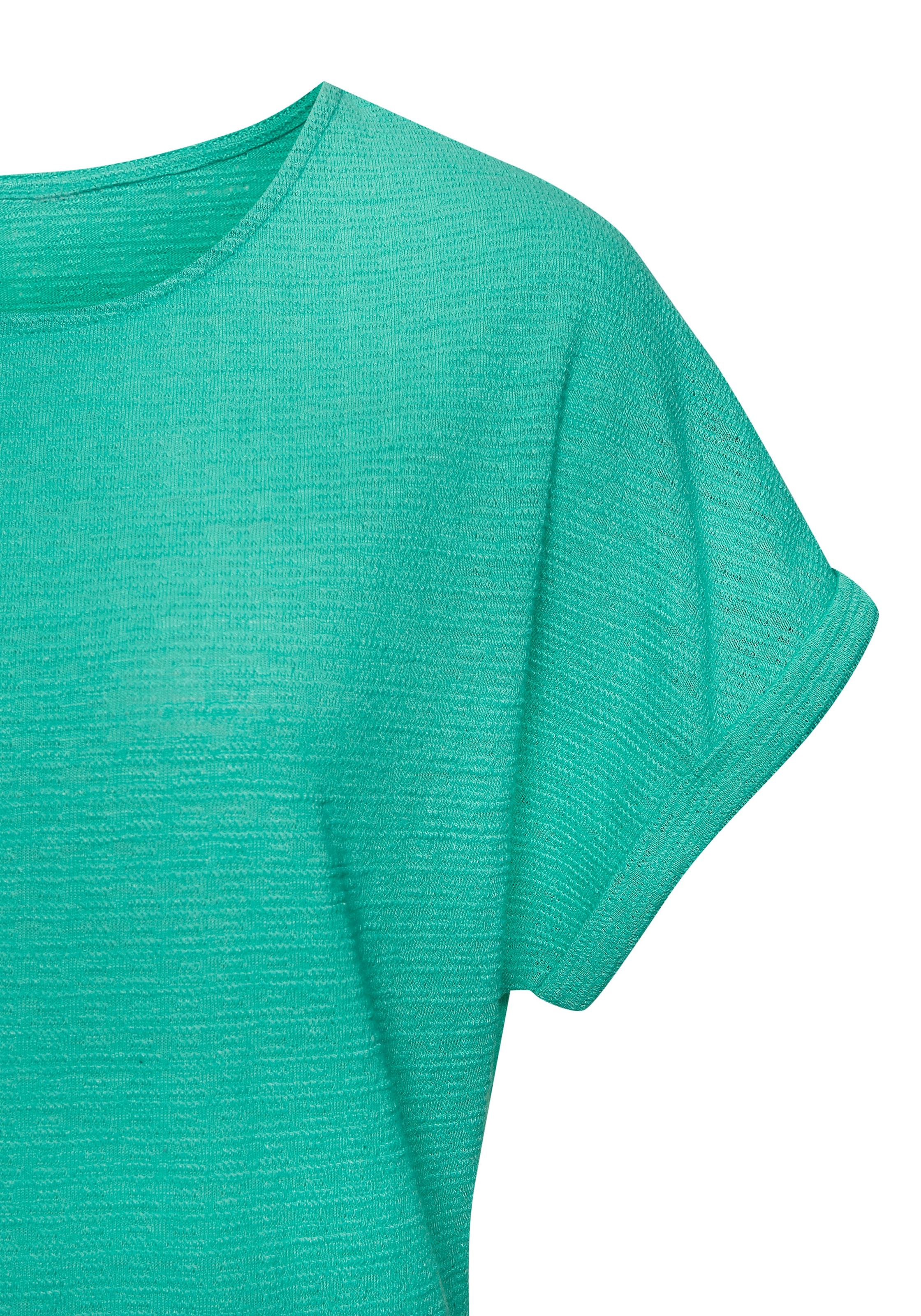 Vivance T-Shirt »aus bügelfreiem Strukturstrick«, aus weicher Qualität mit Baumwolle