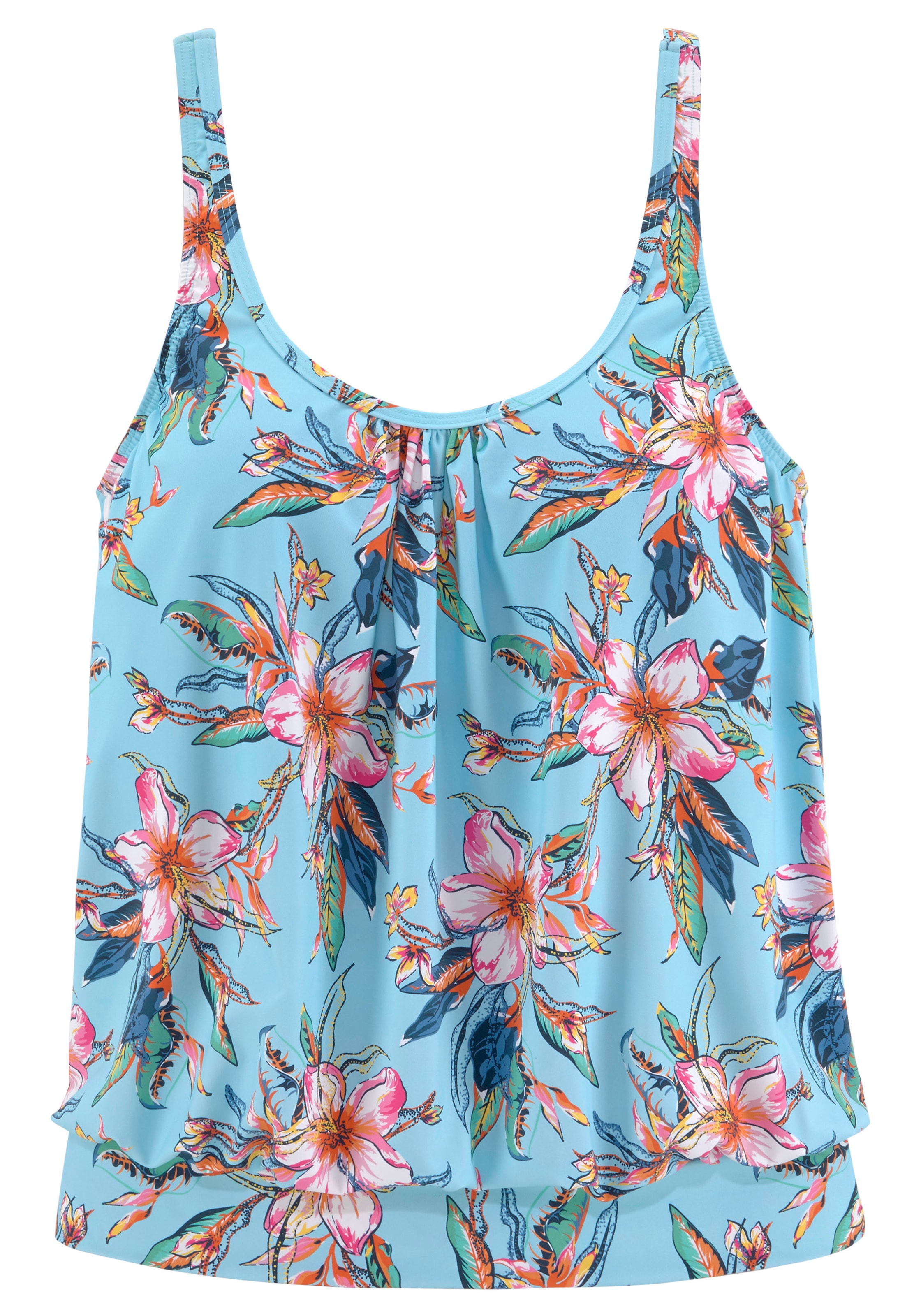 LASCANA Tankini-Top »Malia«, mit lockerem Schnit und tropischem Print