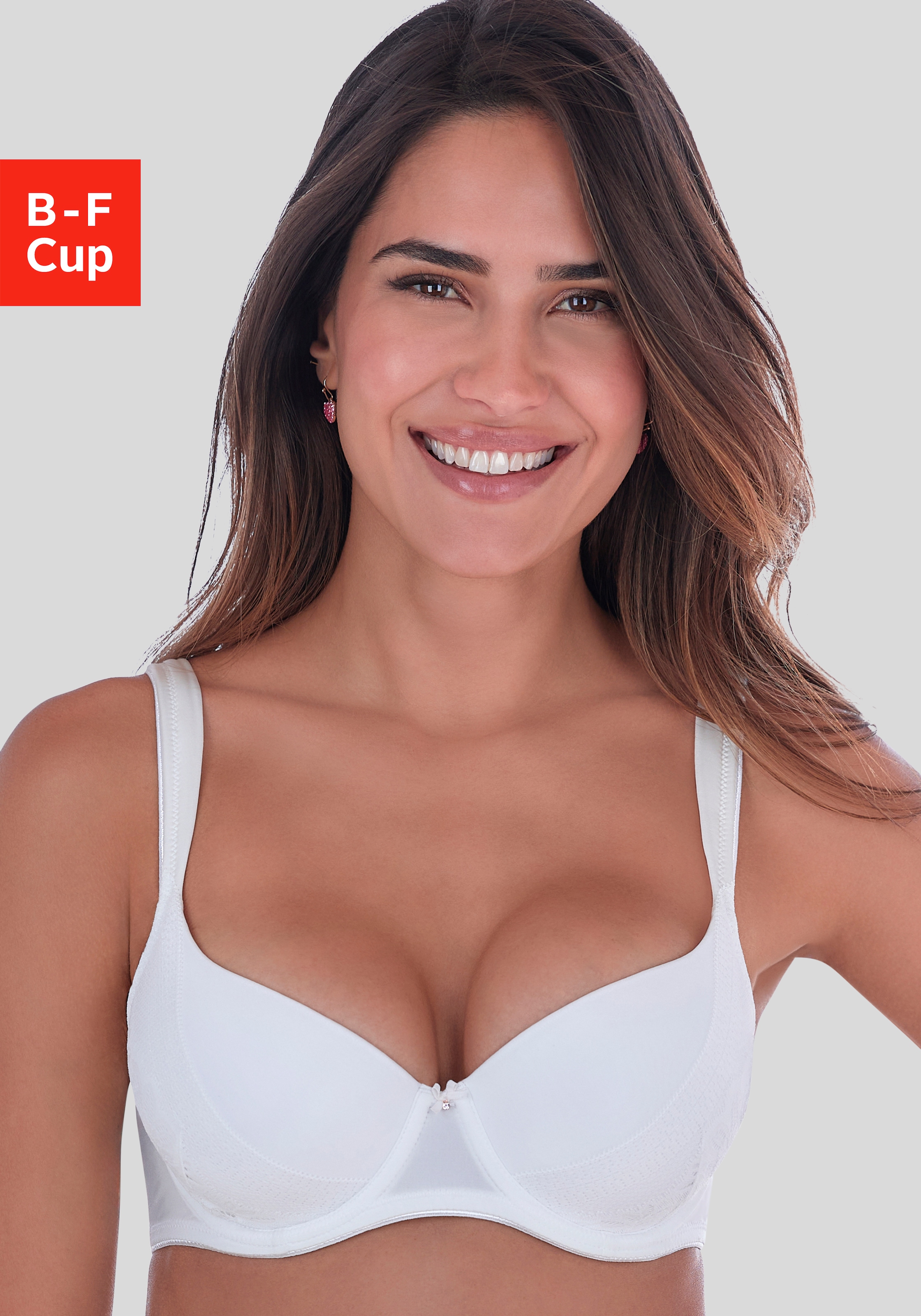 s.Oliver Schalen-BH mit breiten, leicht wattierten Trägern, Dessous