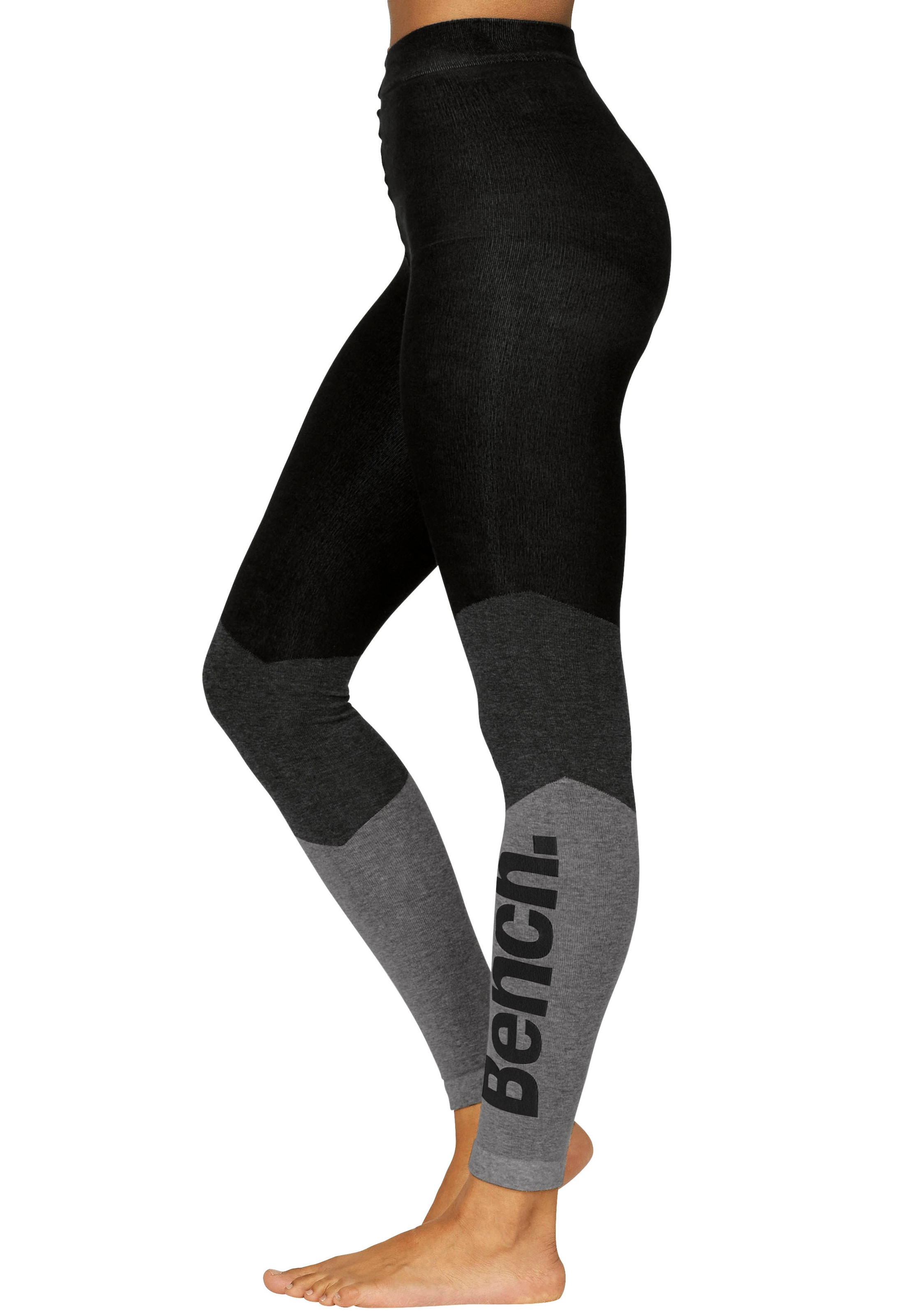 Bench. Strickstrumpfleggings »Damen, Teenie« Packung,  Strickstrumpfhose ohne Fuß im sportiven Colorblockdesign