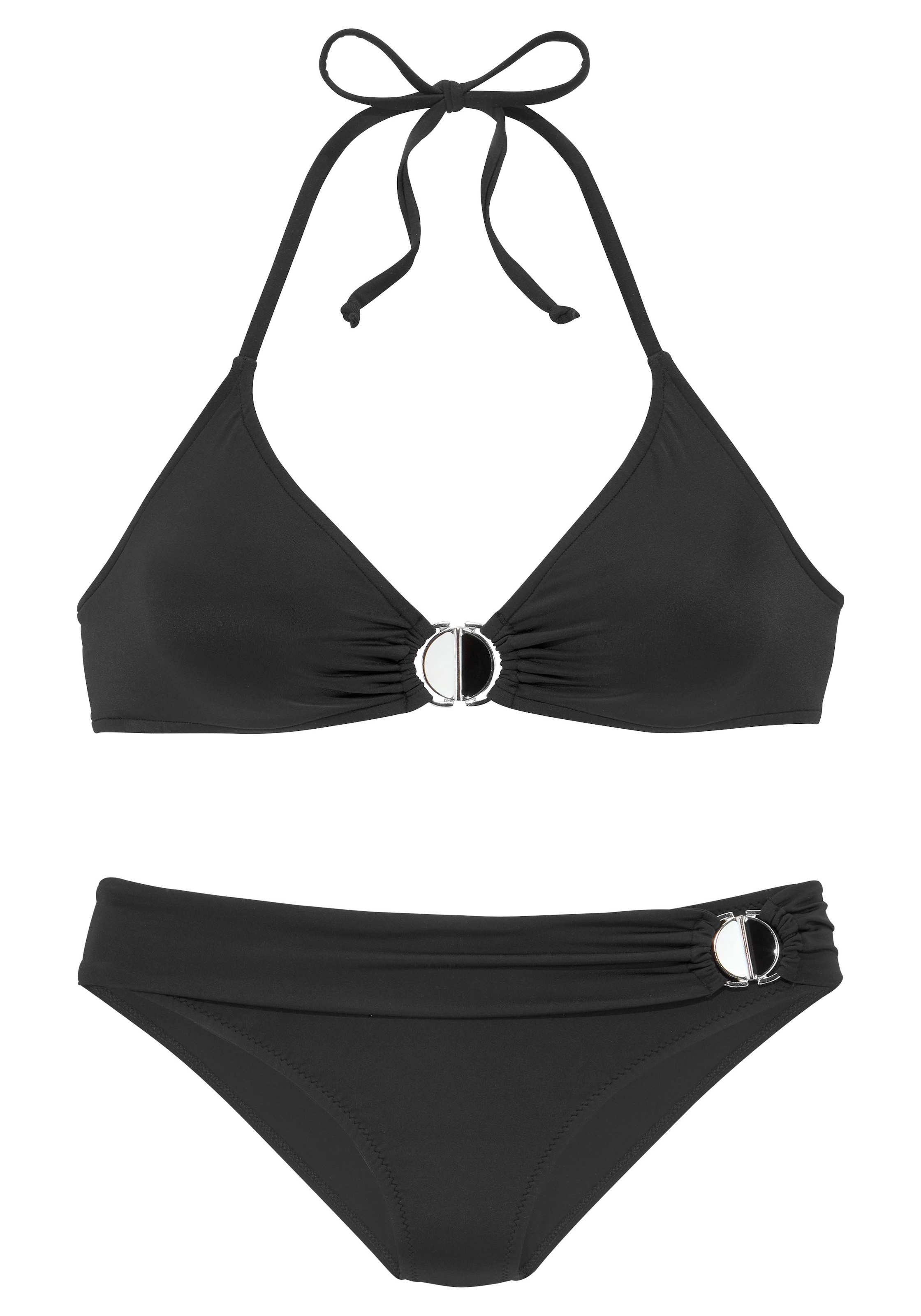 JETTE Triangel-Bikini, mit Zier-Accessoires