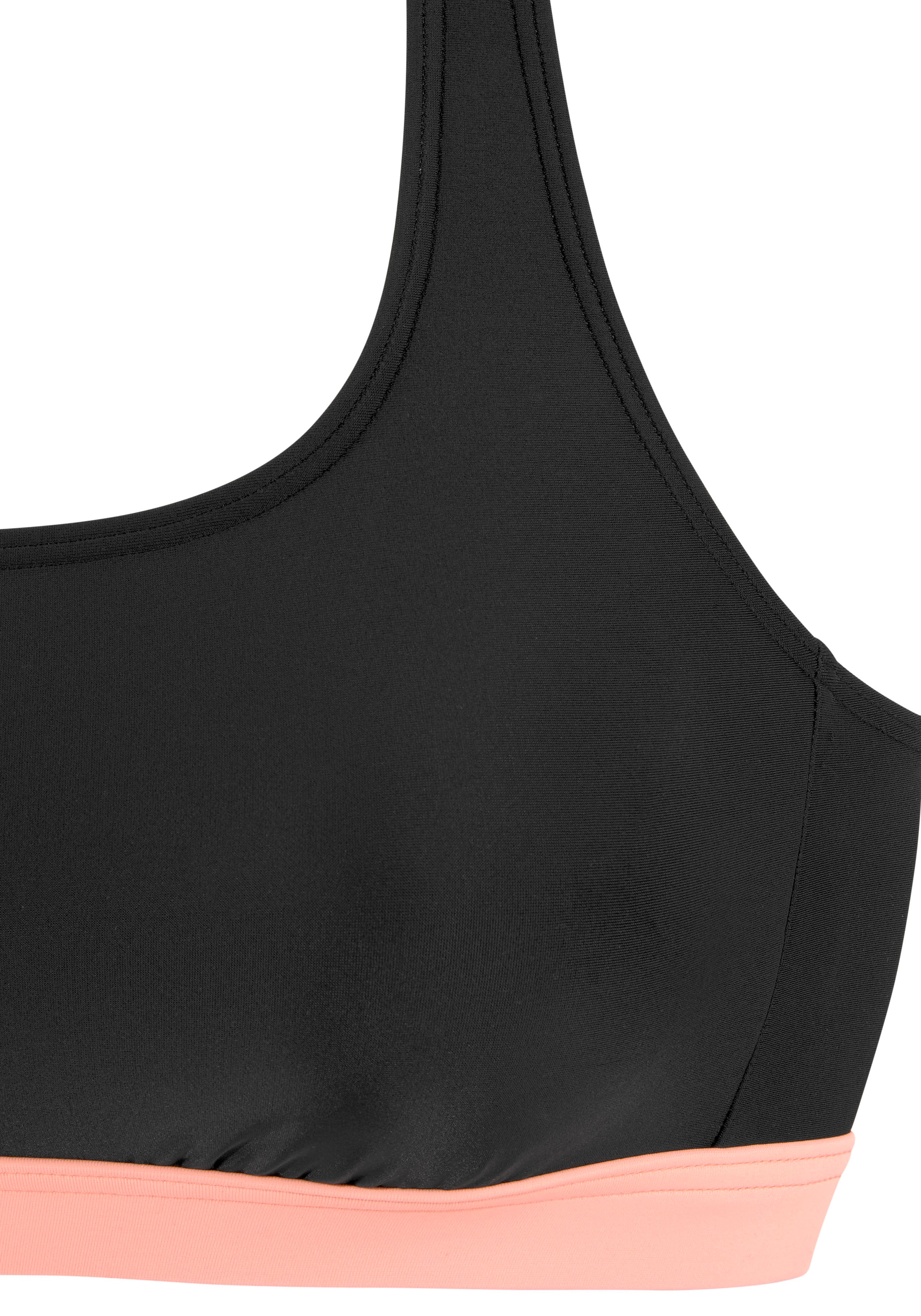 LASCANA ACTIVE Bustier-Bikini-Top »Janni«, mit kontrastfarbenen Details
