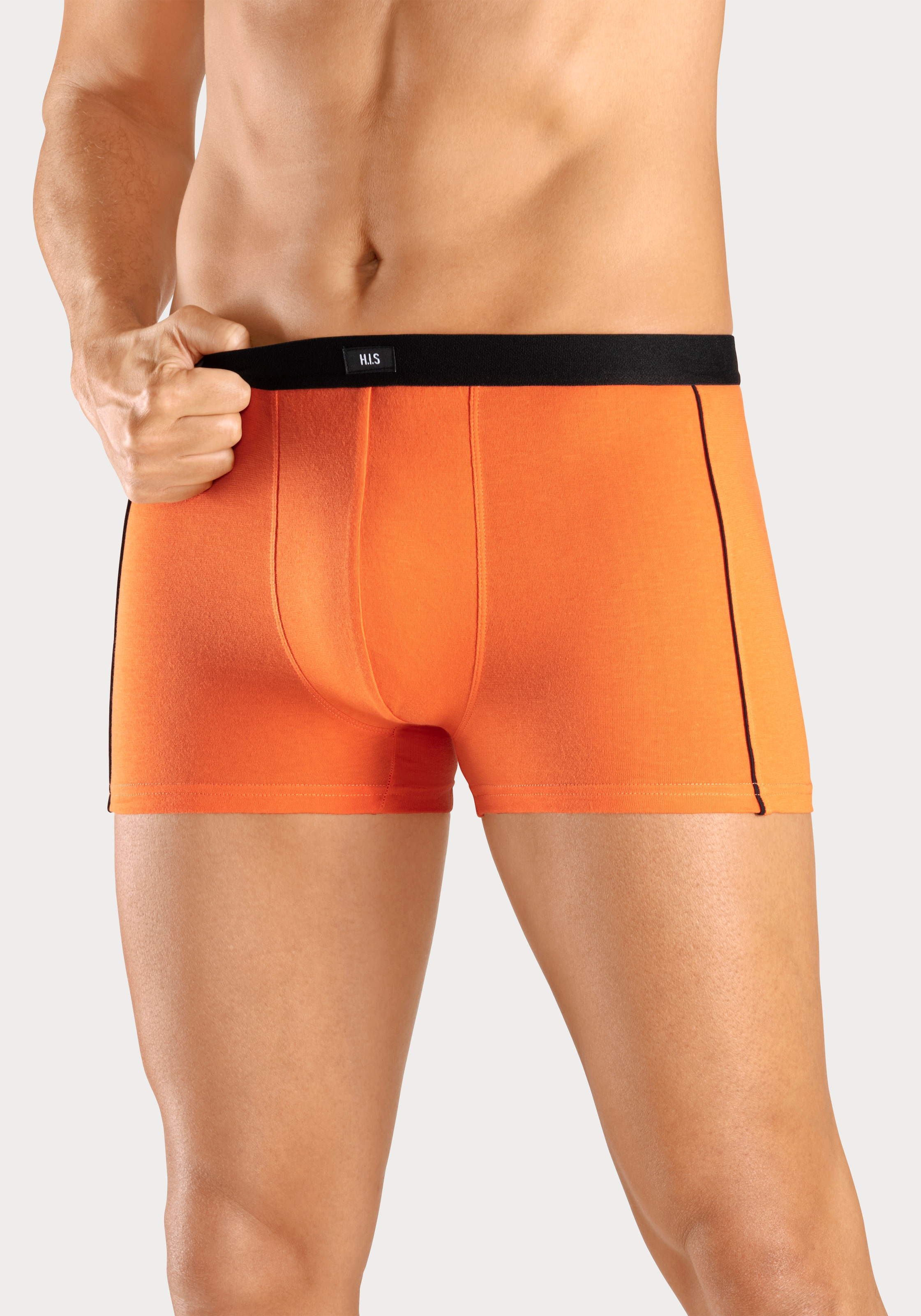 H.I.S Boxer »Boxershorts für Herren«, (Packung, 3 St.), mit schmalen Piping an den Seiten