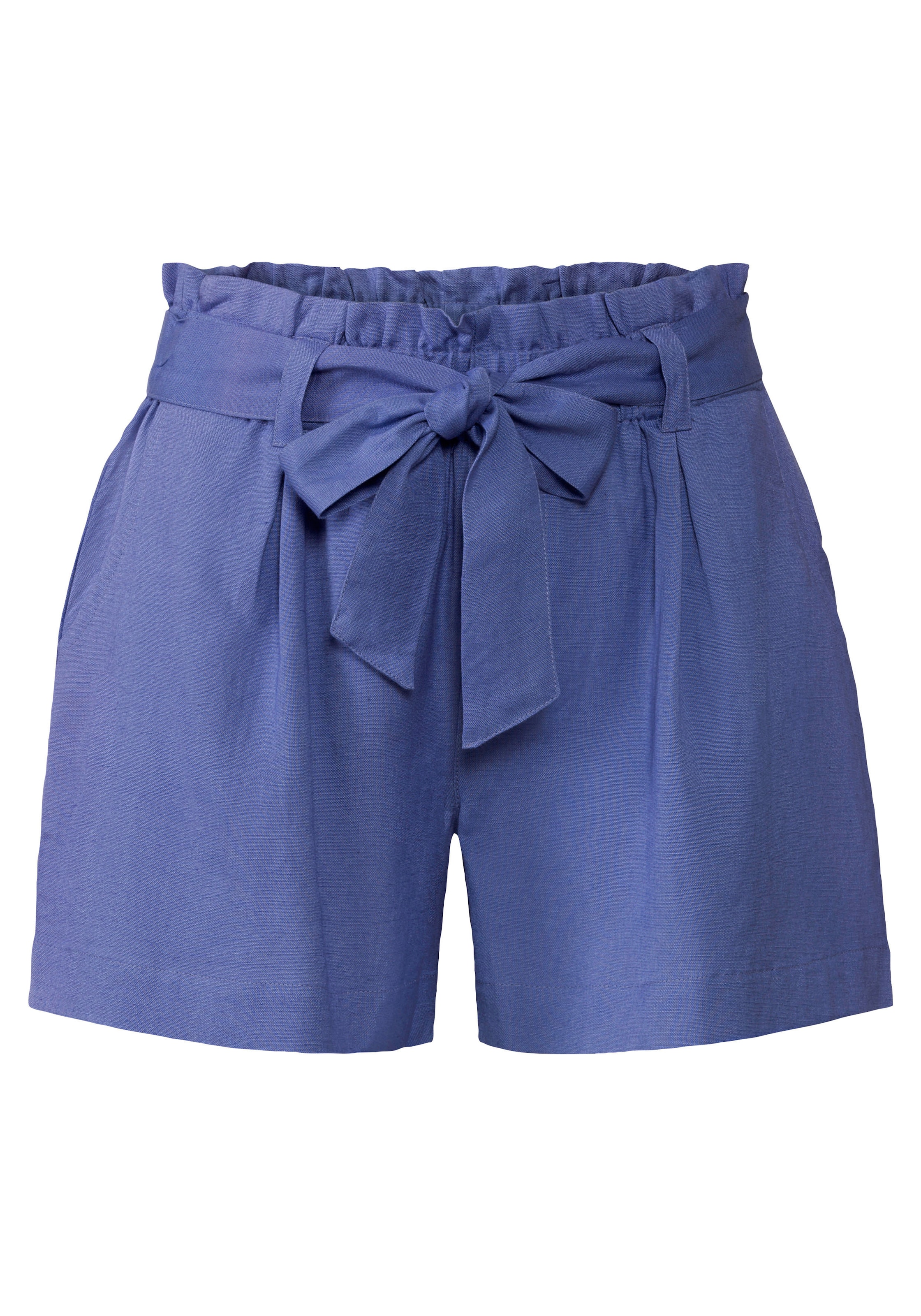 LASCANA Shorts  im Paperbag-Stil, Leinenmix, Schlupfhose, Sommerhose
