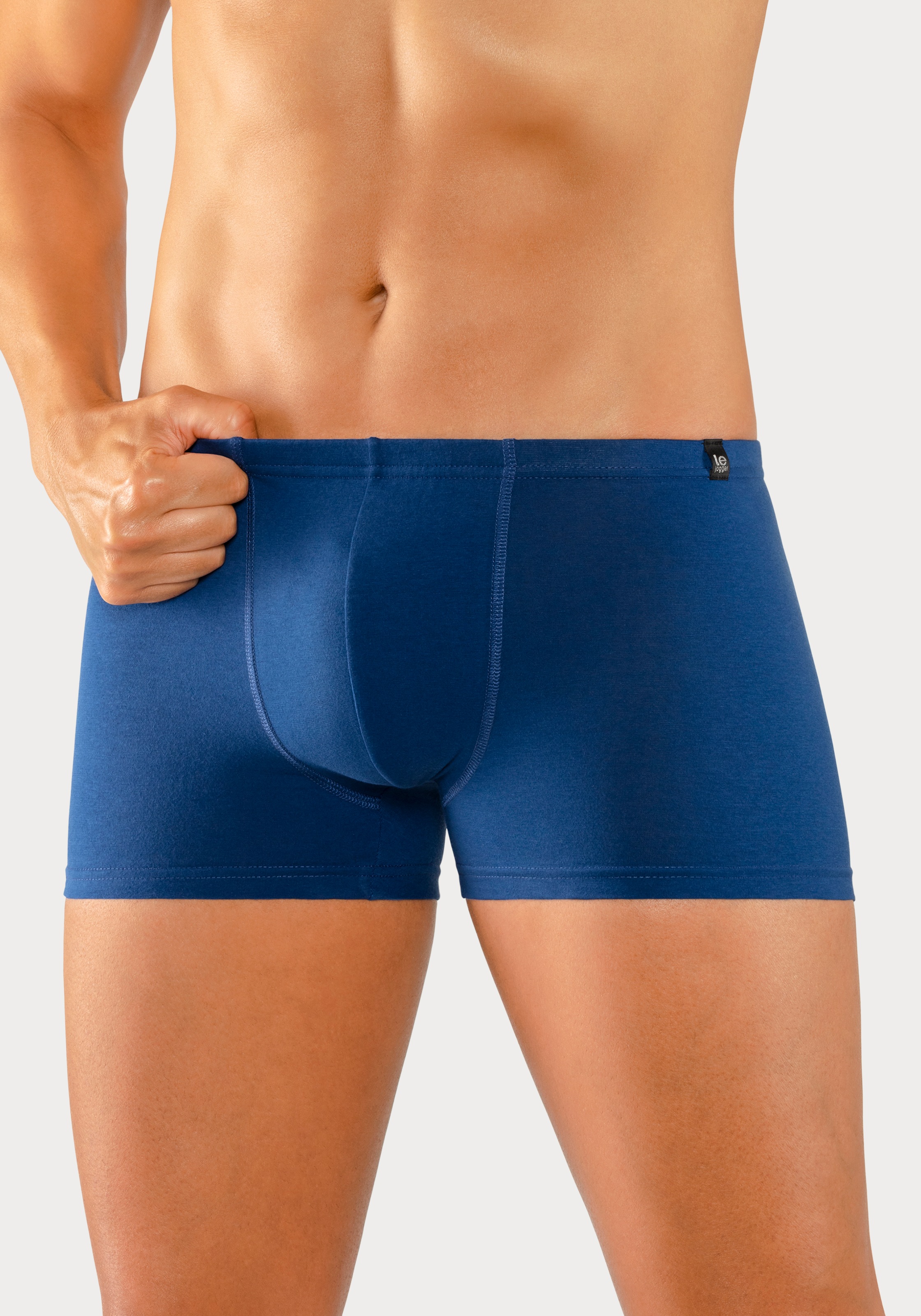 le jogger® Boxer »Boxershorts für Herren«, (Packung, 3 St.), schmaler Bund mit Markenlabel
