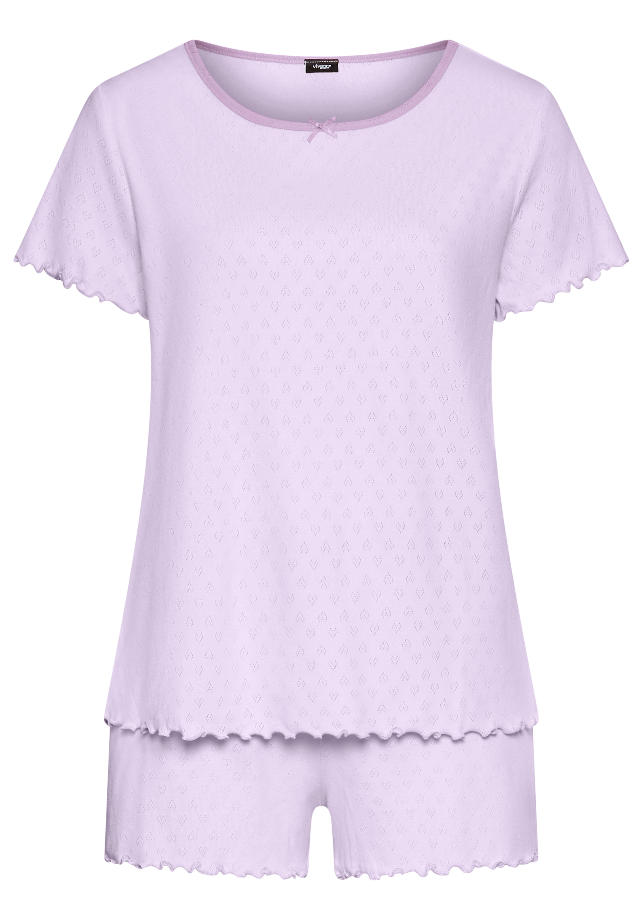 Vivance Dreams Shorty Packung, 3-teilig,  mit romantischem Ajourmuster