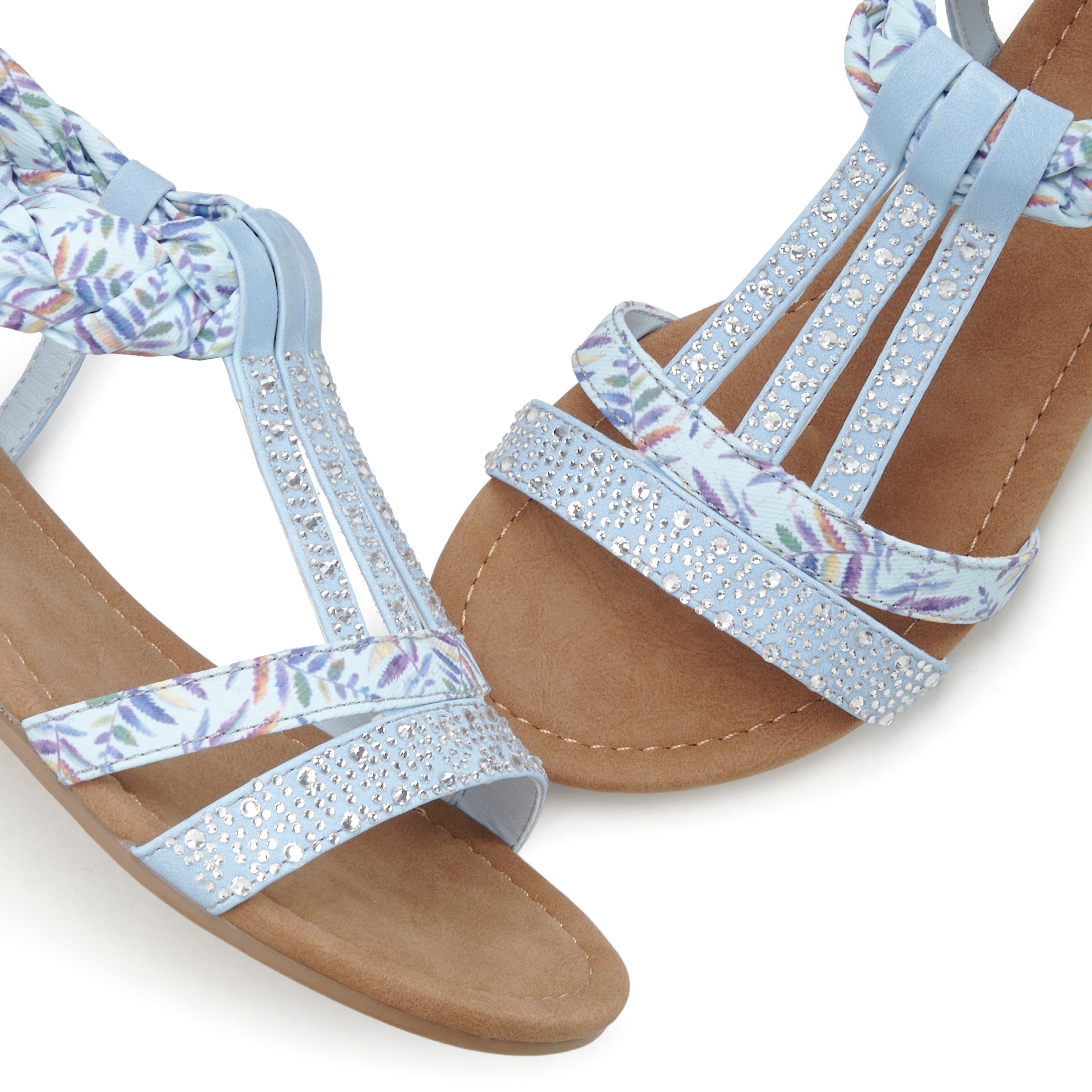 LASCANA Sandale »Sommerschuh«, Sandalette, Sommerschuh mit Verzierung und kleinem Keilabsatz VEGAN